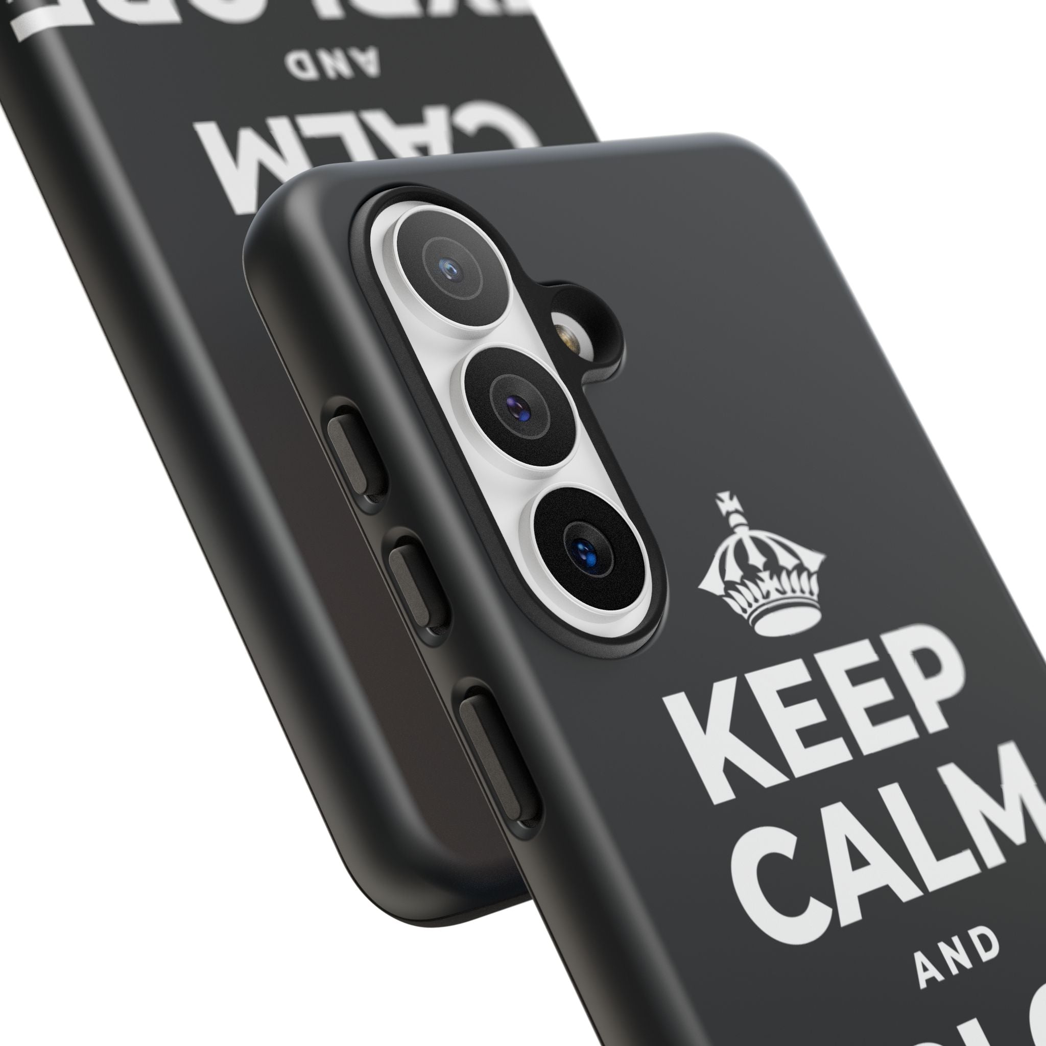 KEEP CALM AND EXPLORE NEARBY Phone Case (Dark)