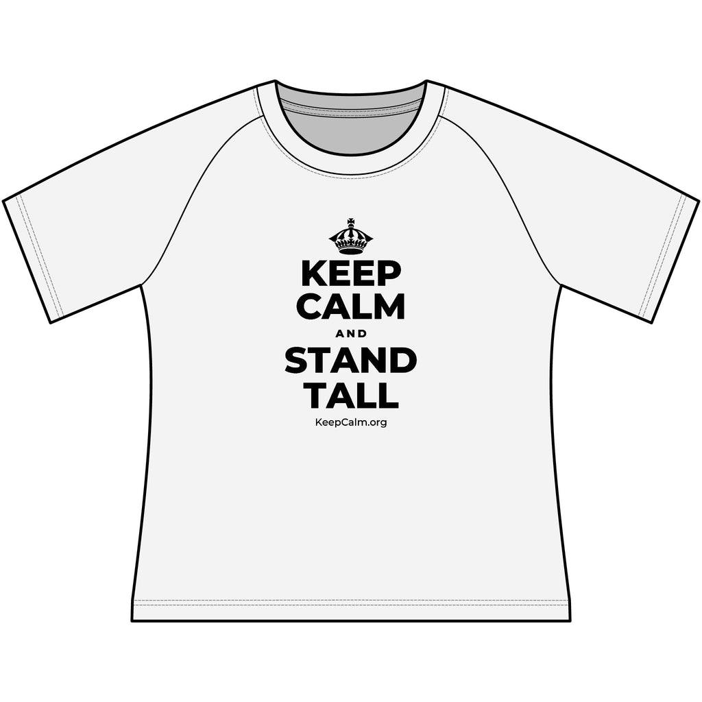 KEEP CALM AND STAND TALL Women's Raglan Tee