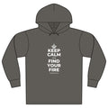 KEEP CALM AND FIND YOUR FIRE Organic Hoodie Tee