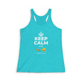 KEEP CALM AND 🐝 😄 Women's Racerback Tank