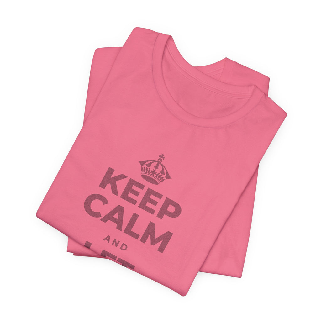 KEEP CALM AND LET PEOPLE HELP T-Shirt (Military Green–Autumn)