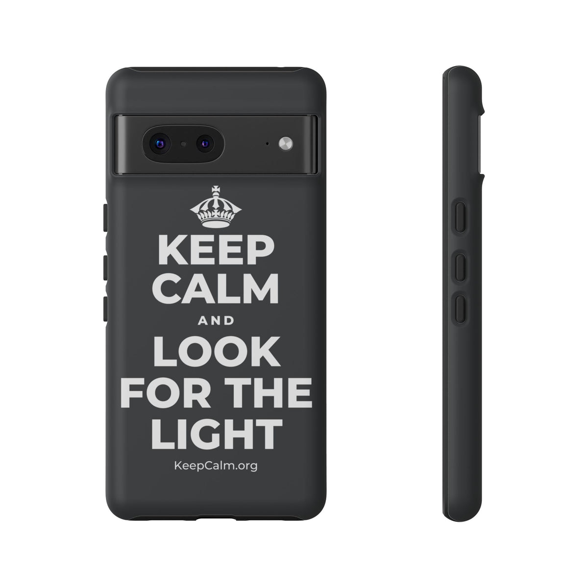KEEP CALM AND LOOK FOR THE LIGHT Phone Case (Dark)