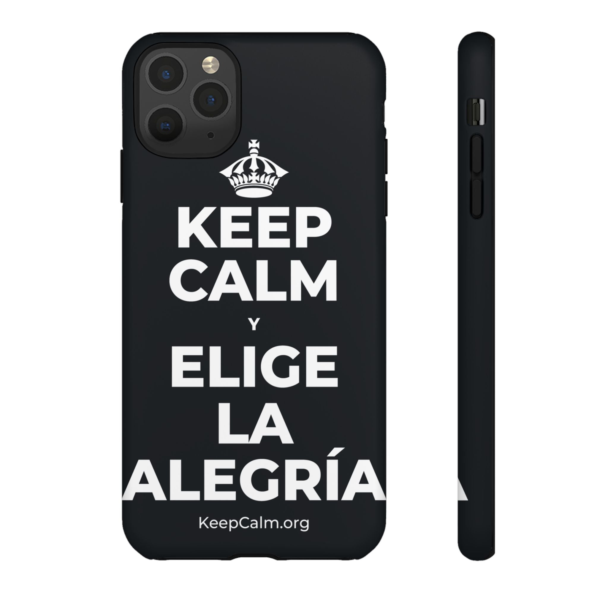 KEEP CALM Y ELIGE LA ALEGRÍA Phone Case (Dark)