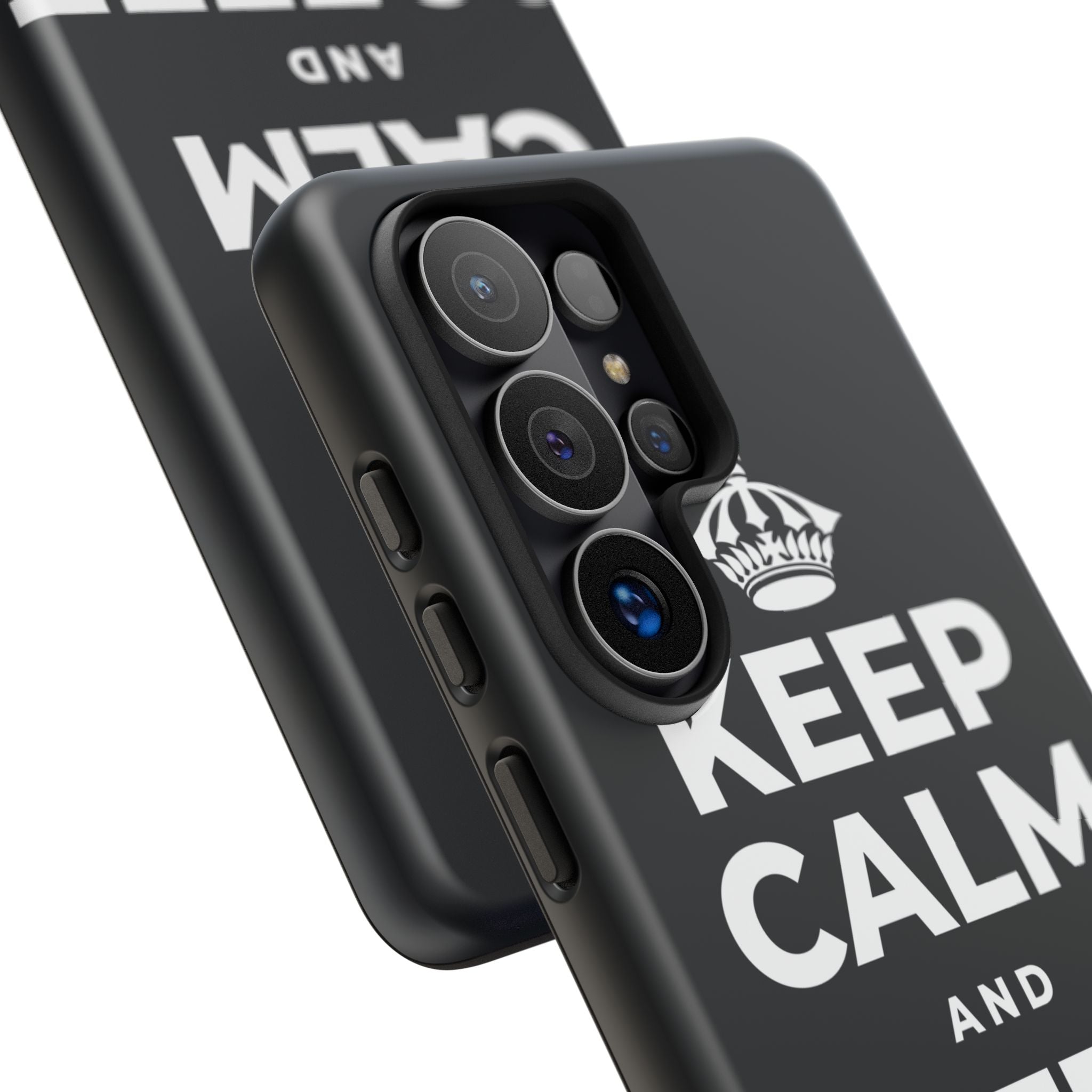 KEEP CALM AND COFFEE FIRST Phone Case (Dark)
