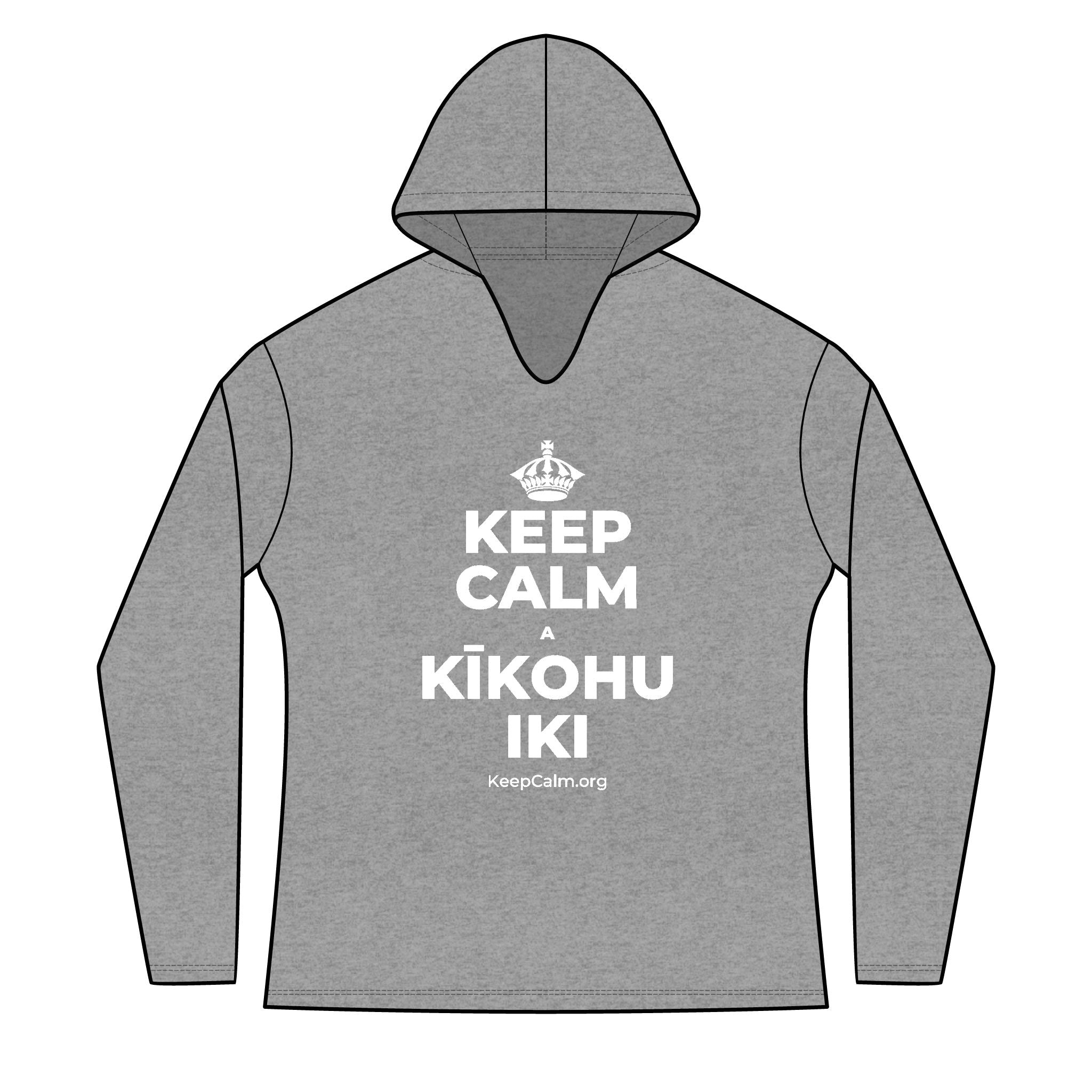 KEEP CALM A KĪKOHU IKI Women's Long Sleeve Hoodie