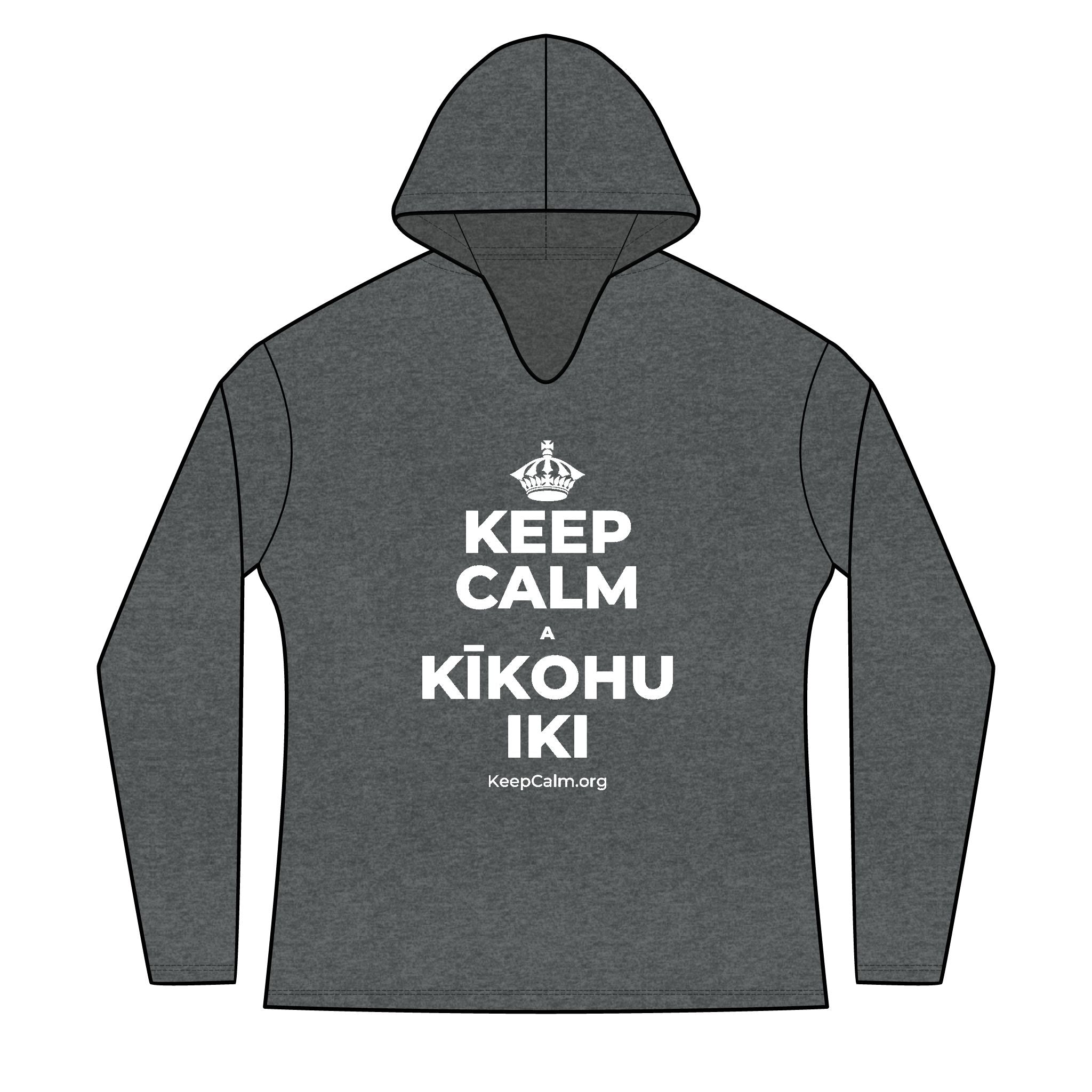 KEEP CALM A KĪKOHU IKI Women's Long Sleeve Hoodie