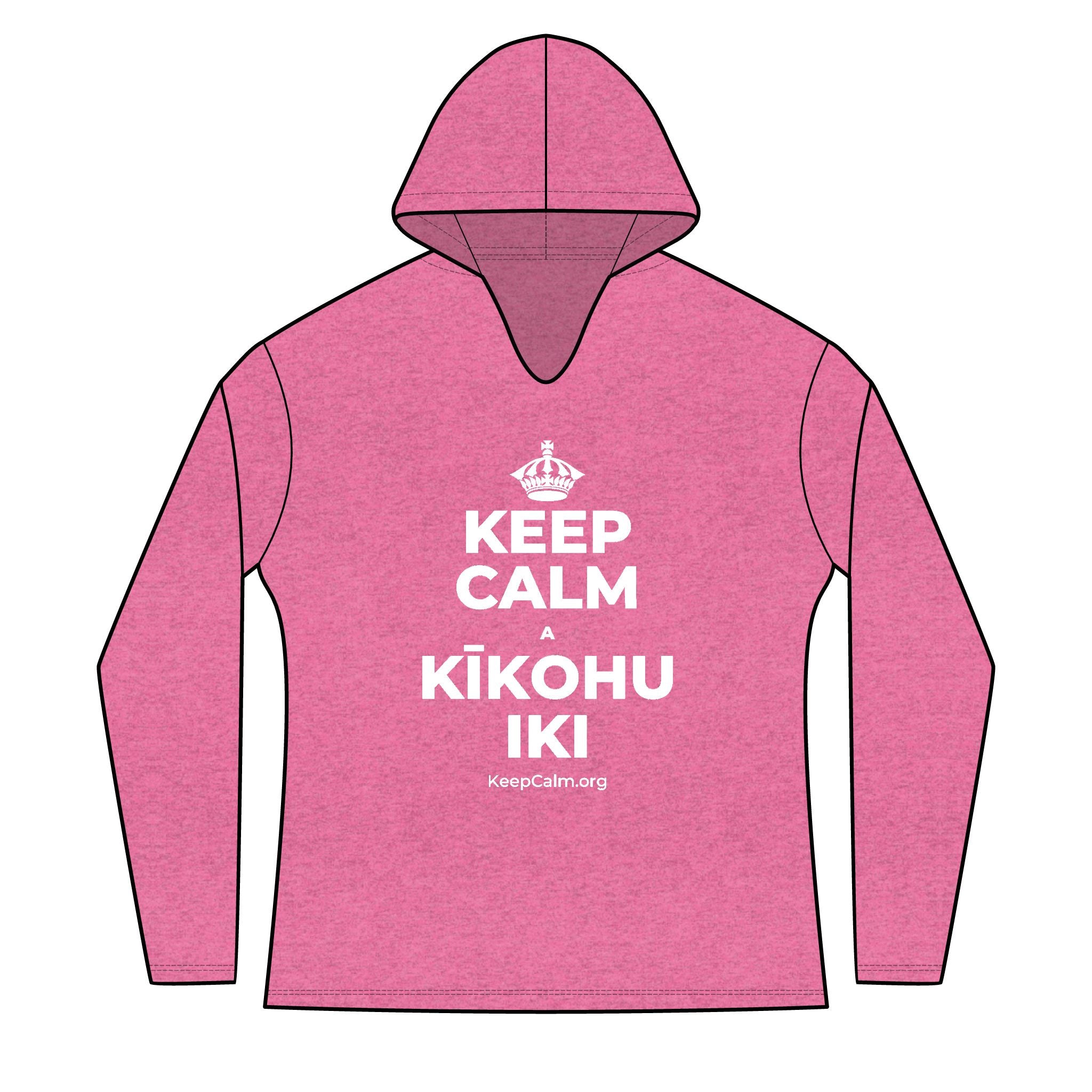 KEEP CALM A KĪKOHU IKI Women's Long Sleeve Hoodie