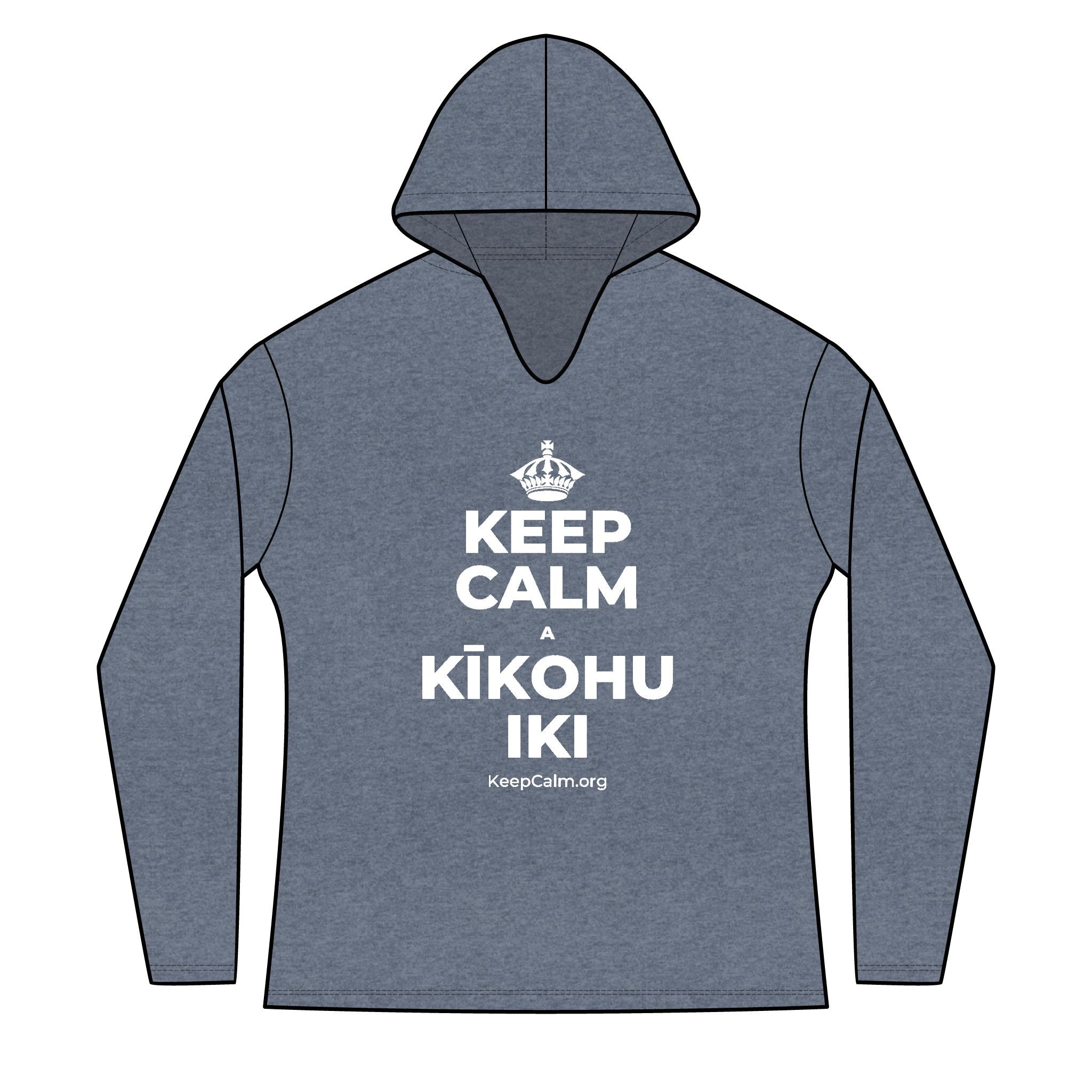 KEEP CALM A KĪKOHU IKI Women's Long Sleeve Hoodie