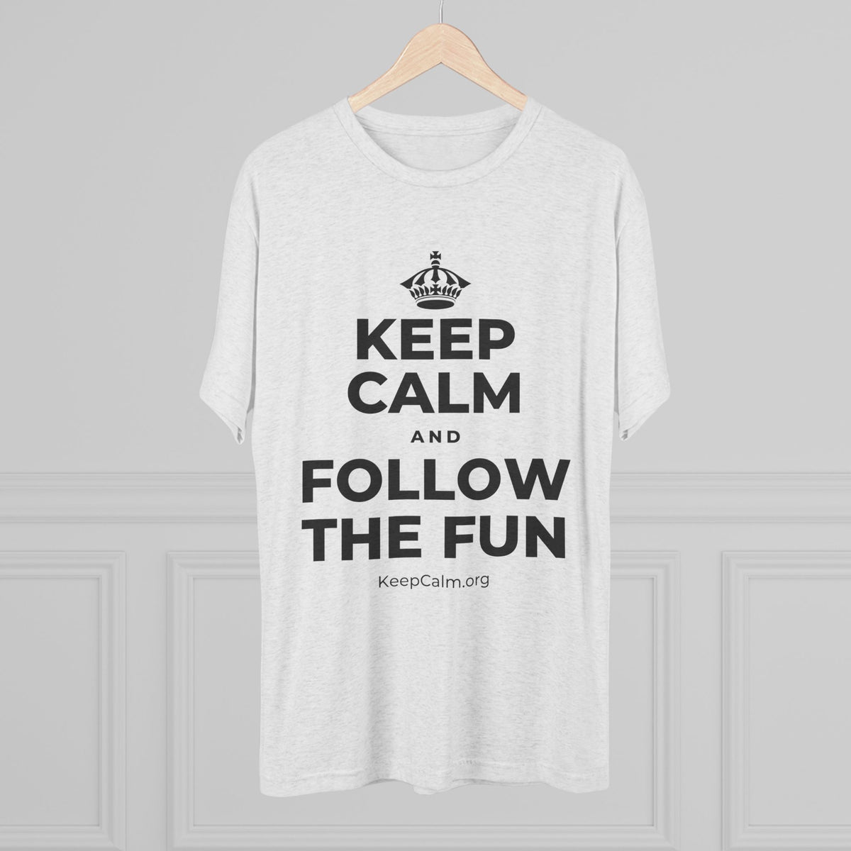 KEEP CALM AND FOLLOW THE FUN Tri-Blend Tee