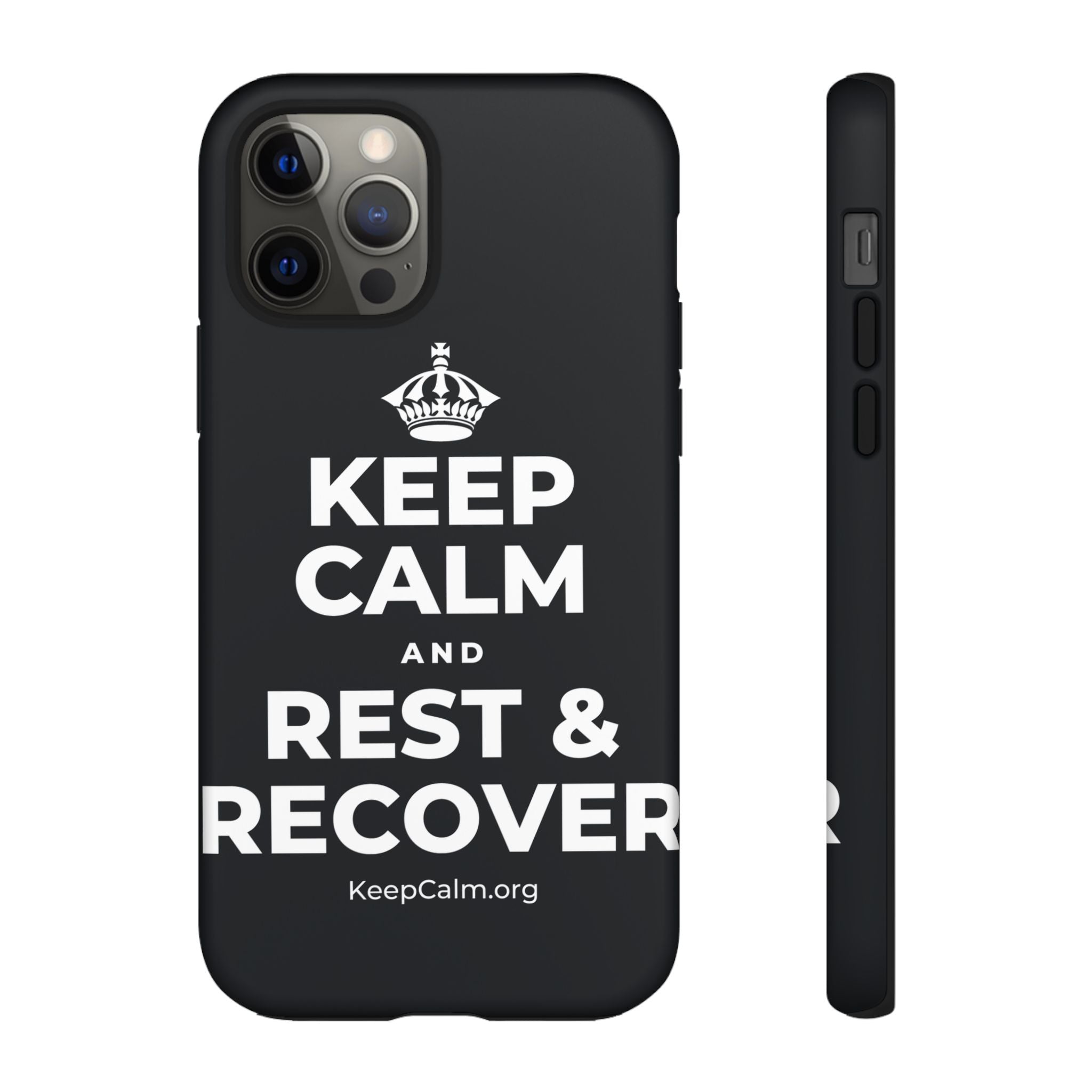KEEP CALM AND REST & RECOVER Phone Case (Dark)