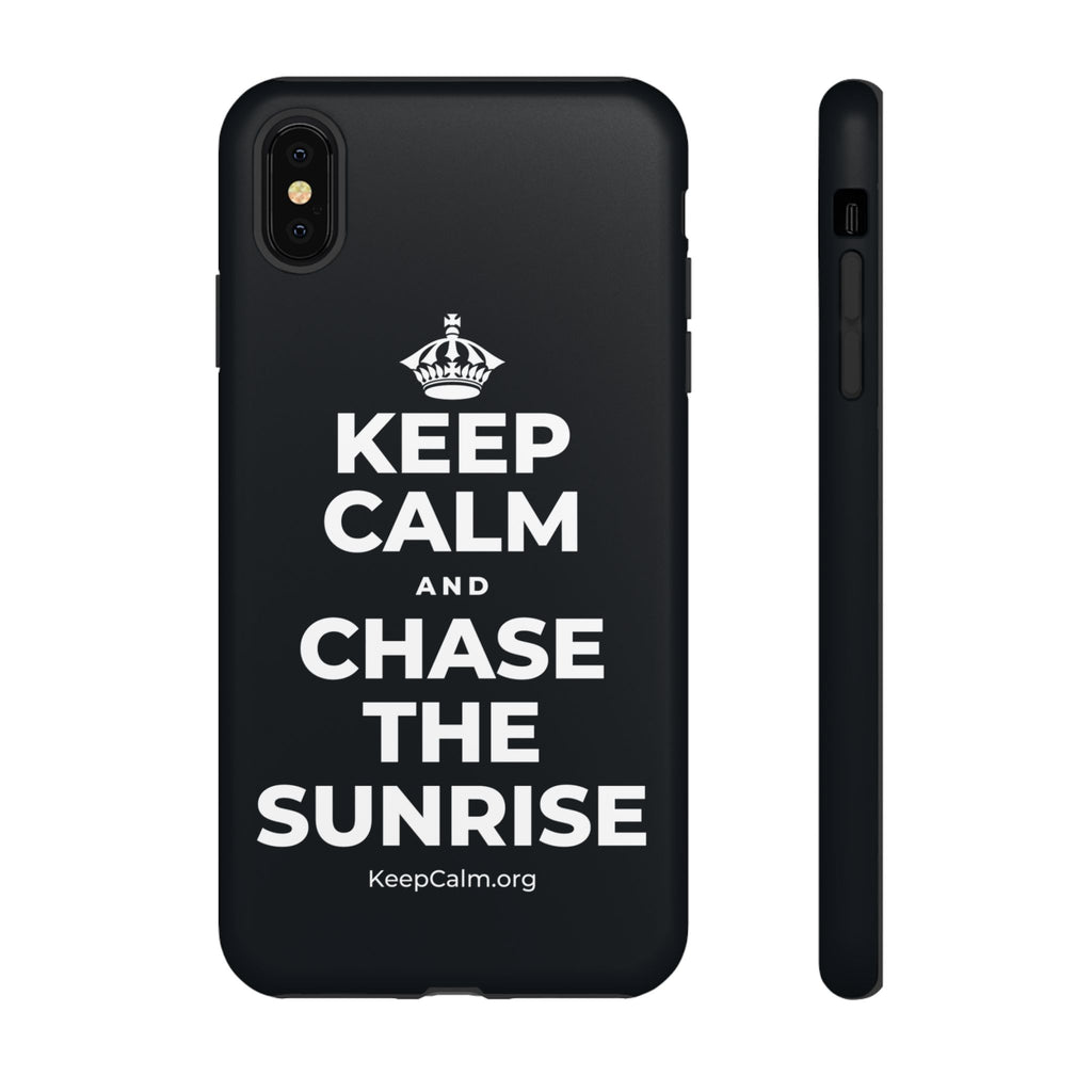 KEEP CALM AND CHASE THE SUNRISE Phone Case (Dark)