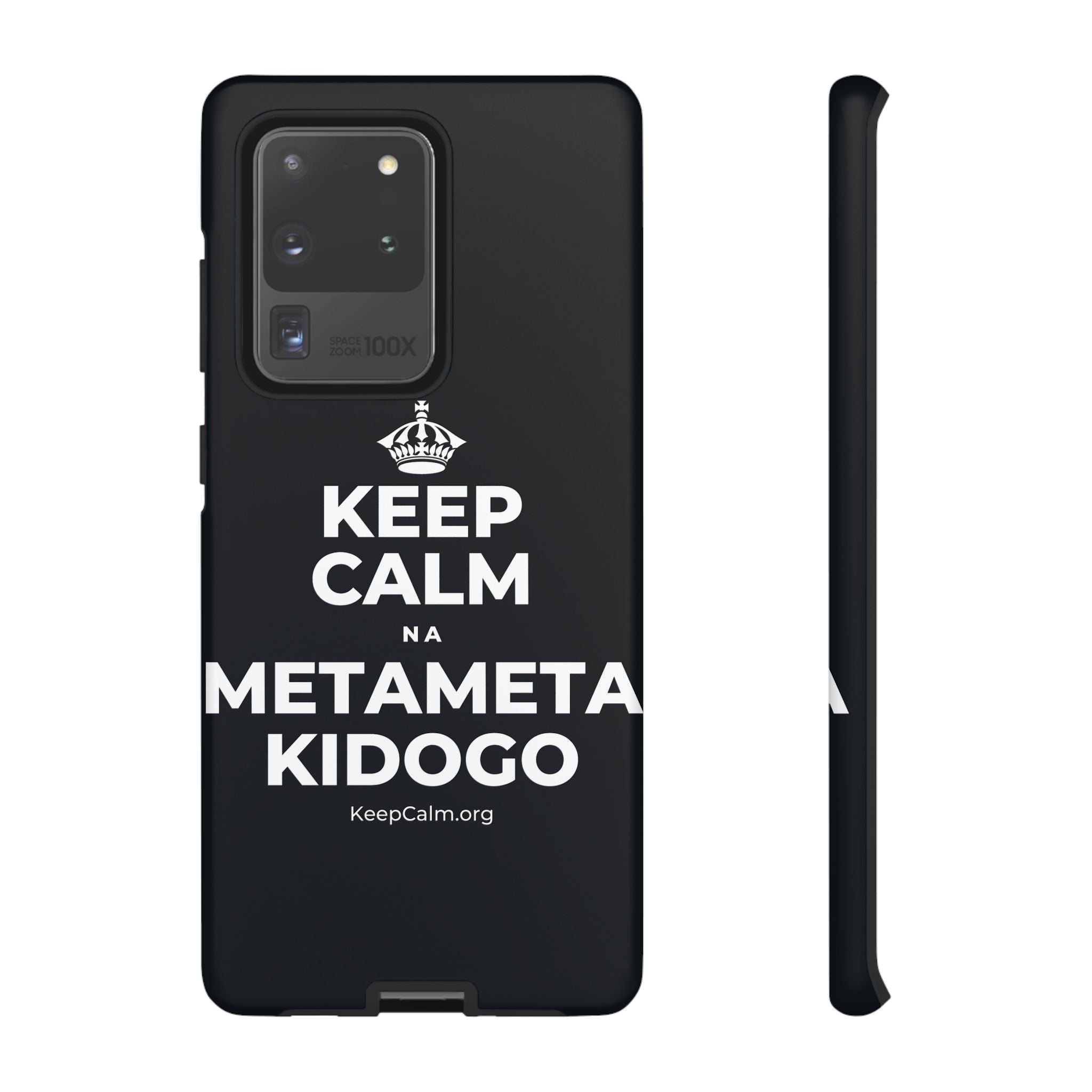 KEEP CALM NA METAMETA KIDOGO Phone Case (Dark)