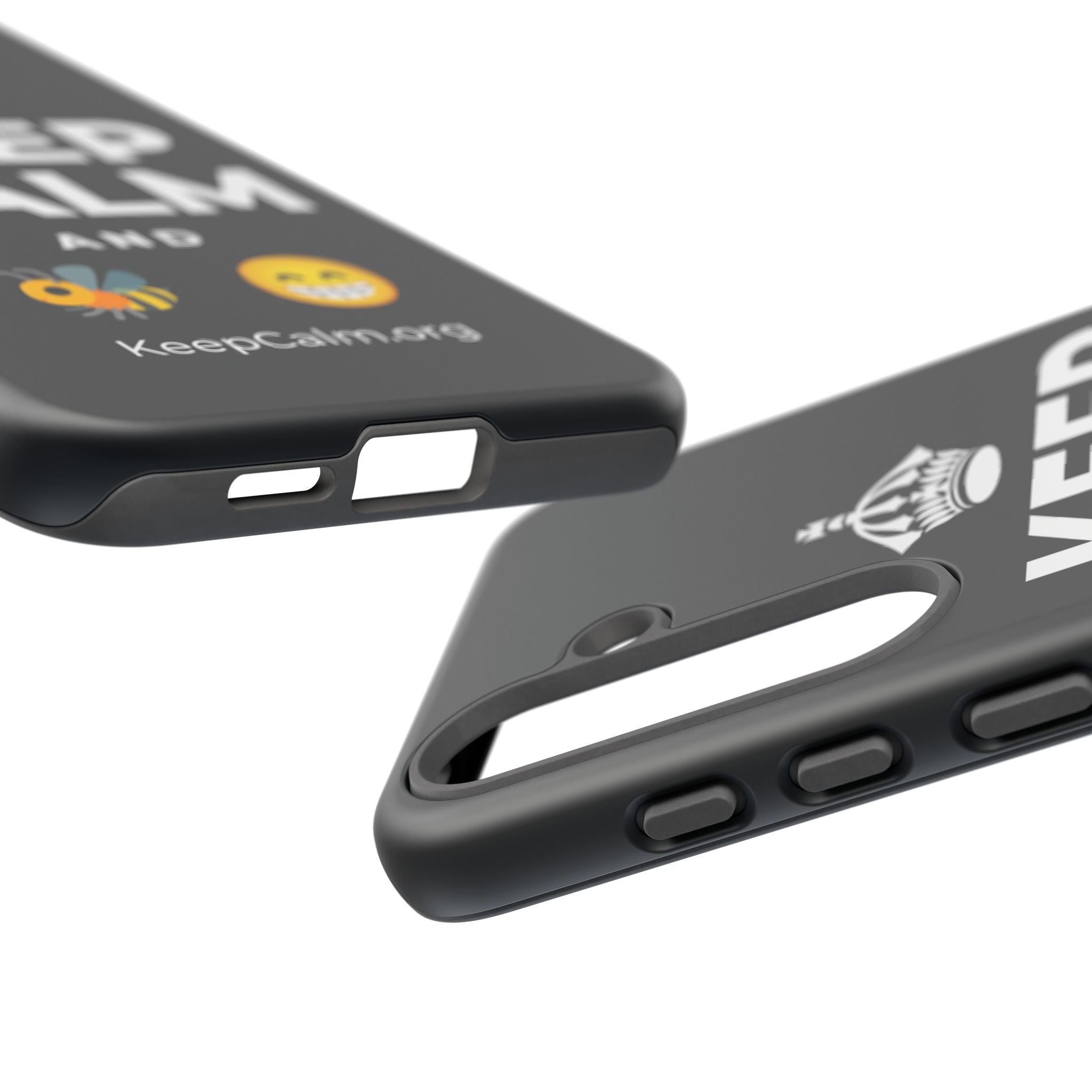 KEEP CALM AND BEE HAPPY Phone Case (Dark)