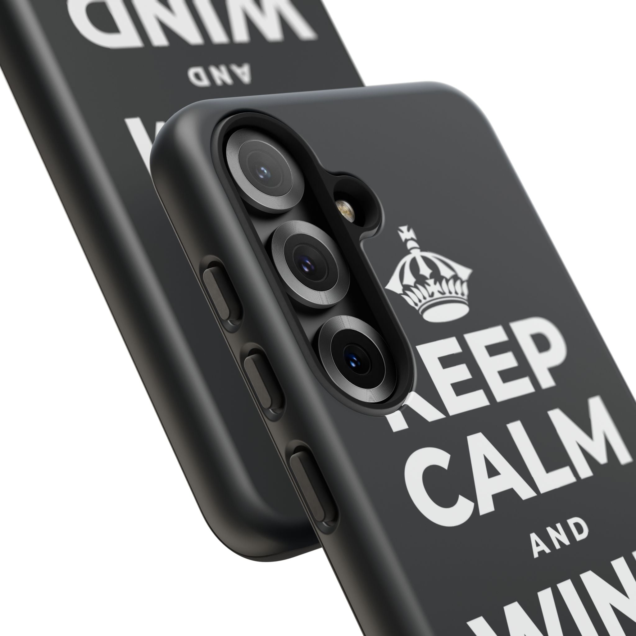 KEEP CALM AND WIND DOWN GENTLY Phone Case (Dark)