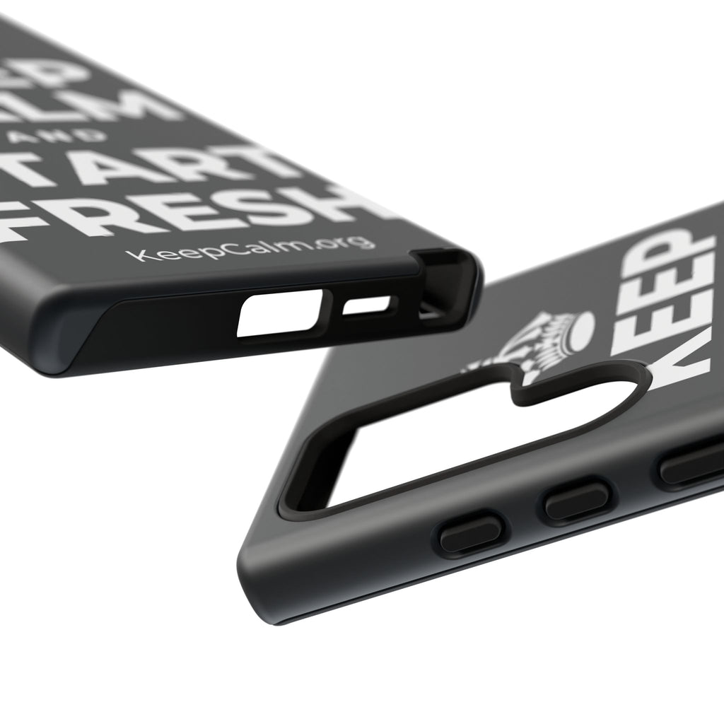 KEEP CALM AND START FRESH Phone Case (Dark)