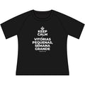 KEEP CALM E VITÓRIAS PEQUENAS, SEMANA GRANDE Women's Raglan Tee