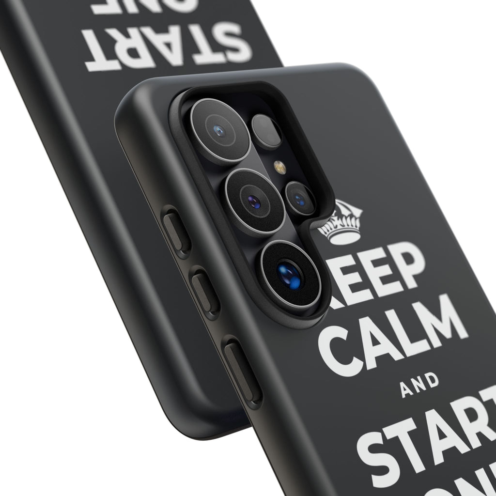 KEEP CALM AND START ONE FRESH PAGE Phone Case (Dark)