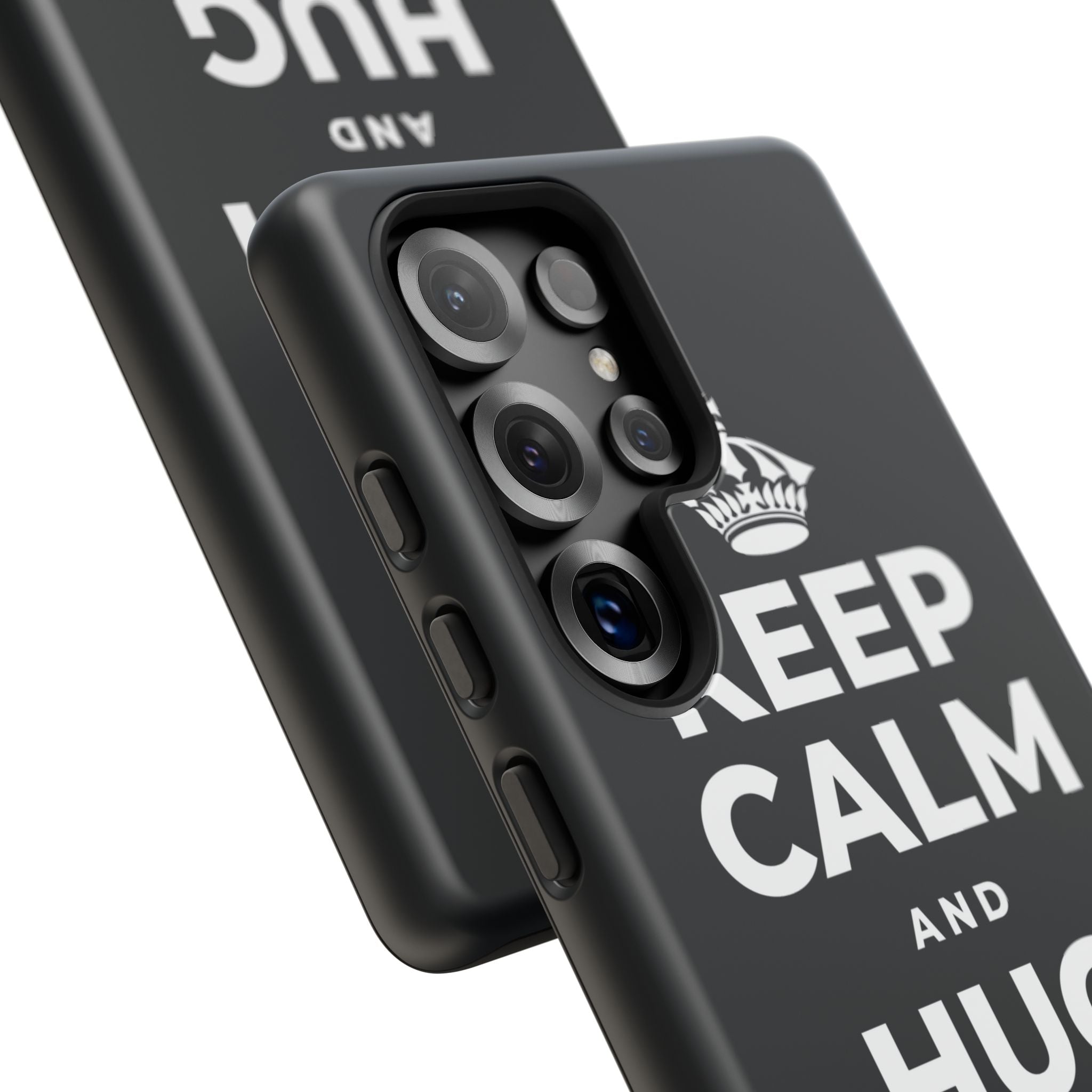 KEEP CALM AND HUG YOUR DOG Phone Case (Dark)