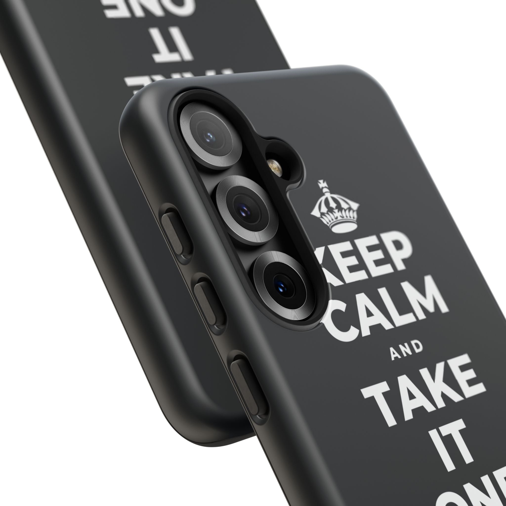 KEEP CALM AND TAKE IT ONE DAY AT A TIME Phone Case (Dark)