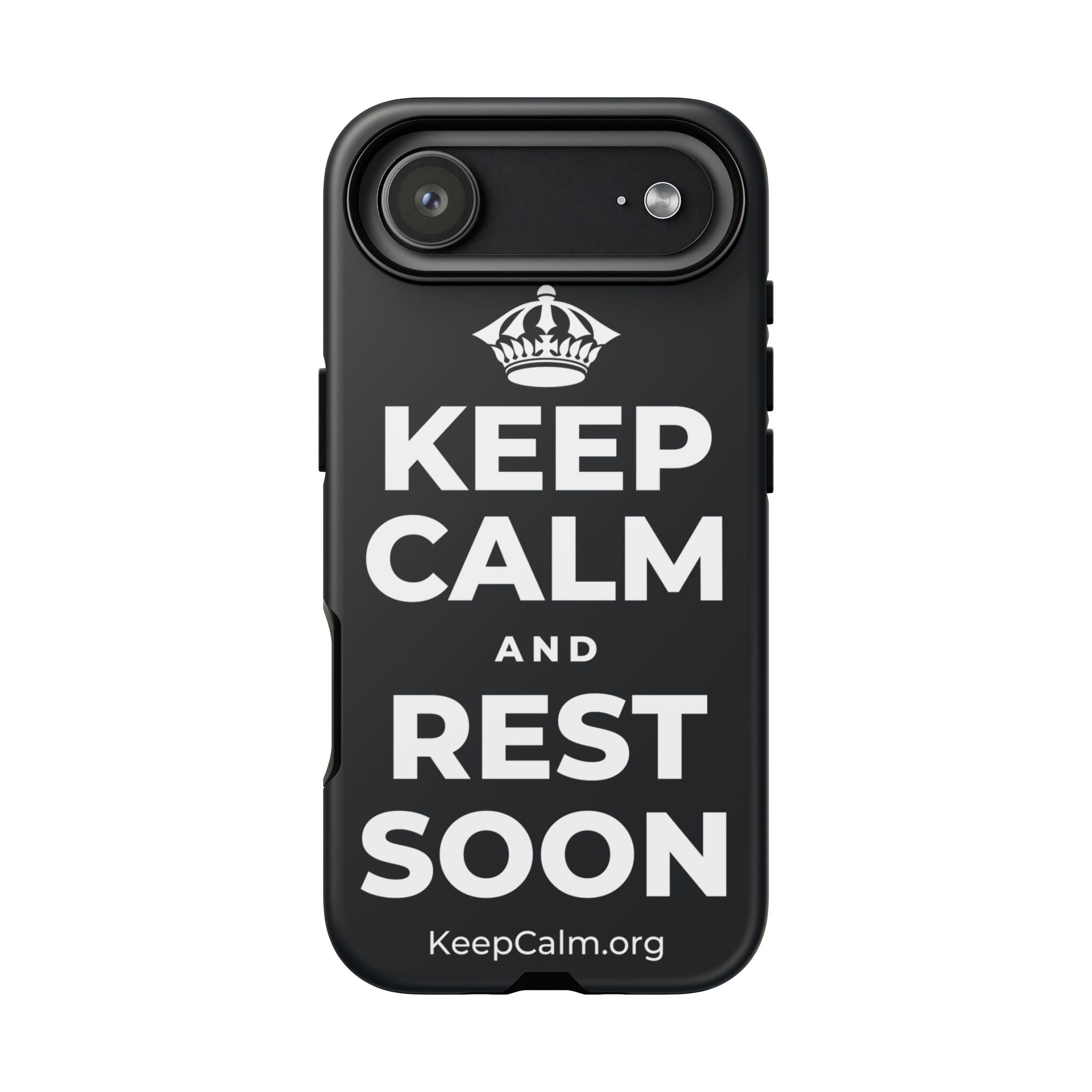 KEEP CALM AND REST SOON Phone Case (Dark)