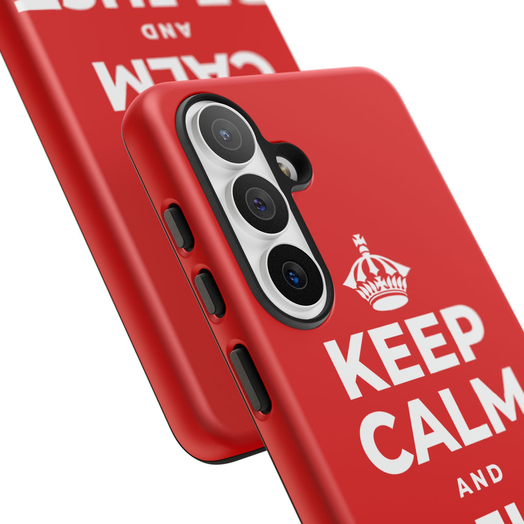 KEEP CALM AND BE JUST RIGHT Phone Case