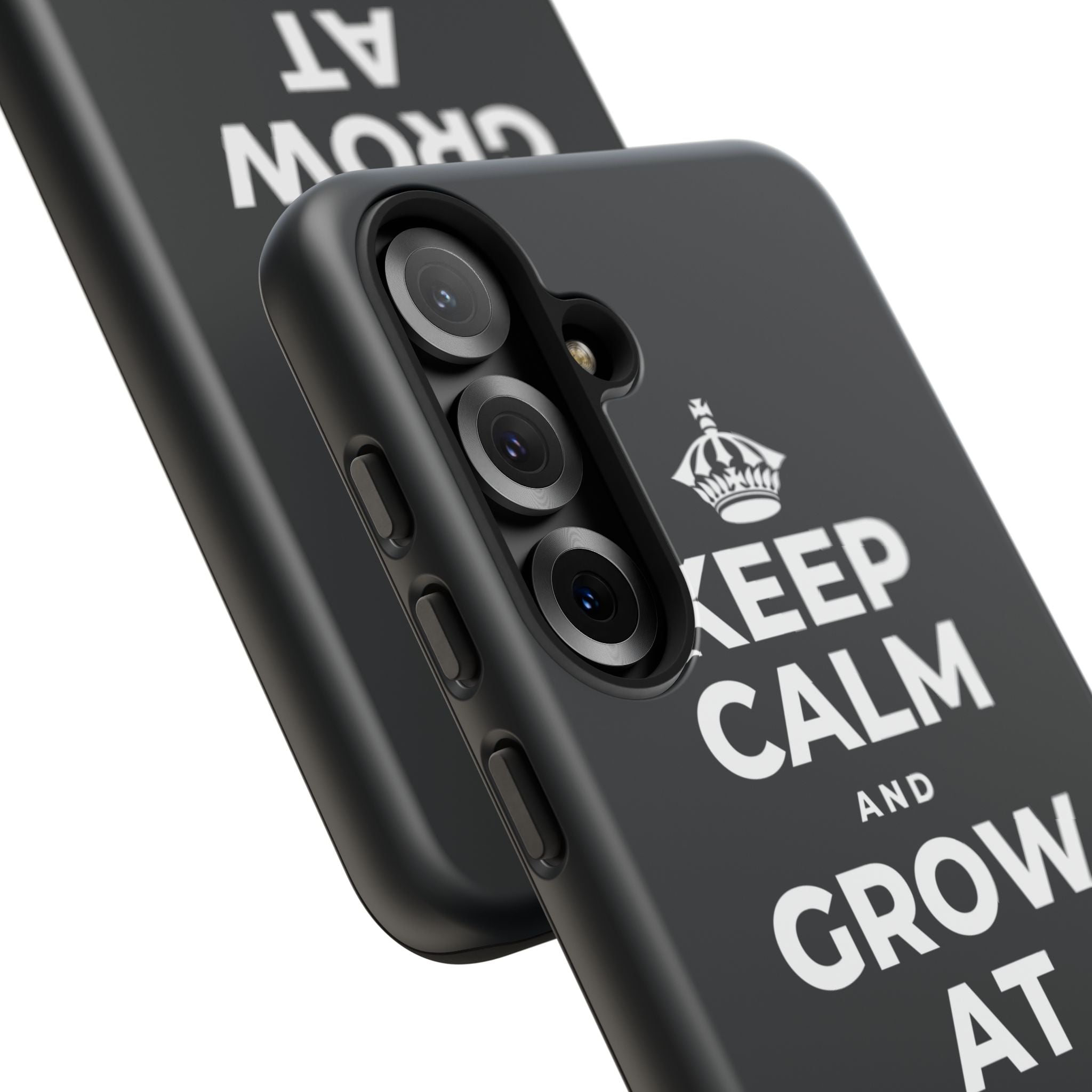 KEEP CALM AND GROW AT YOUR OWN PACE Phone Case (Dark)