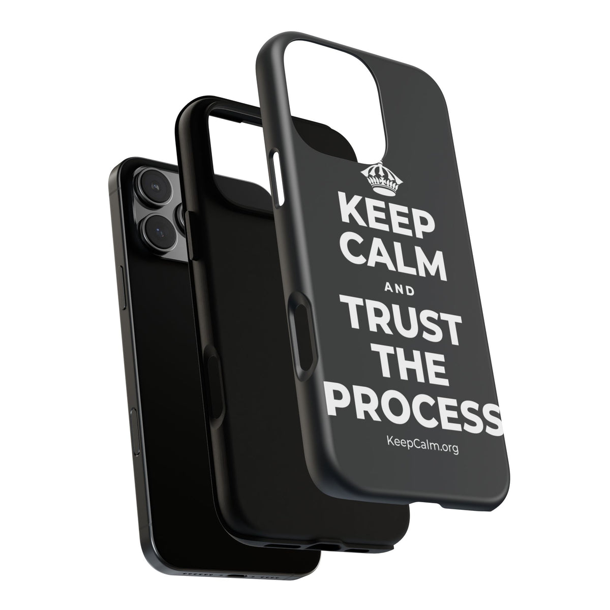 KEEP CALM AND TRUST THE PROCESS Phone Case (Dark)