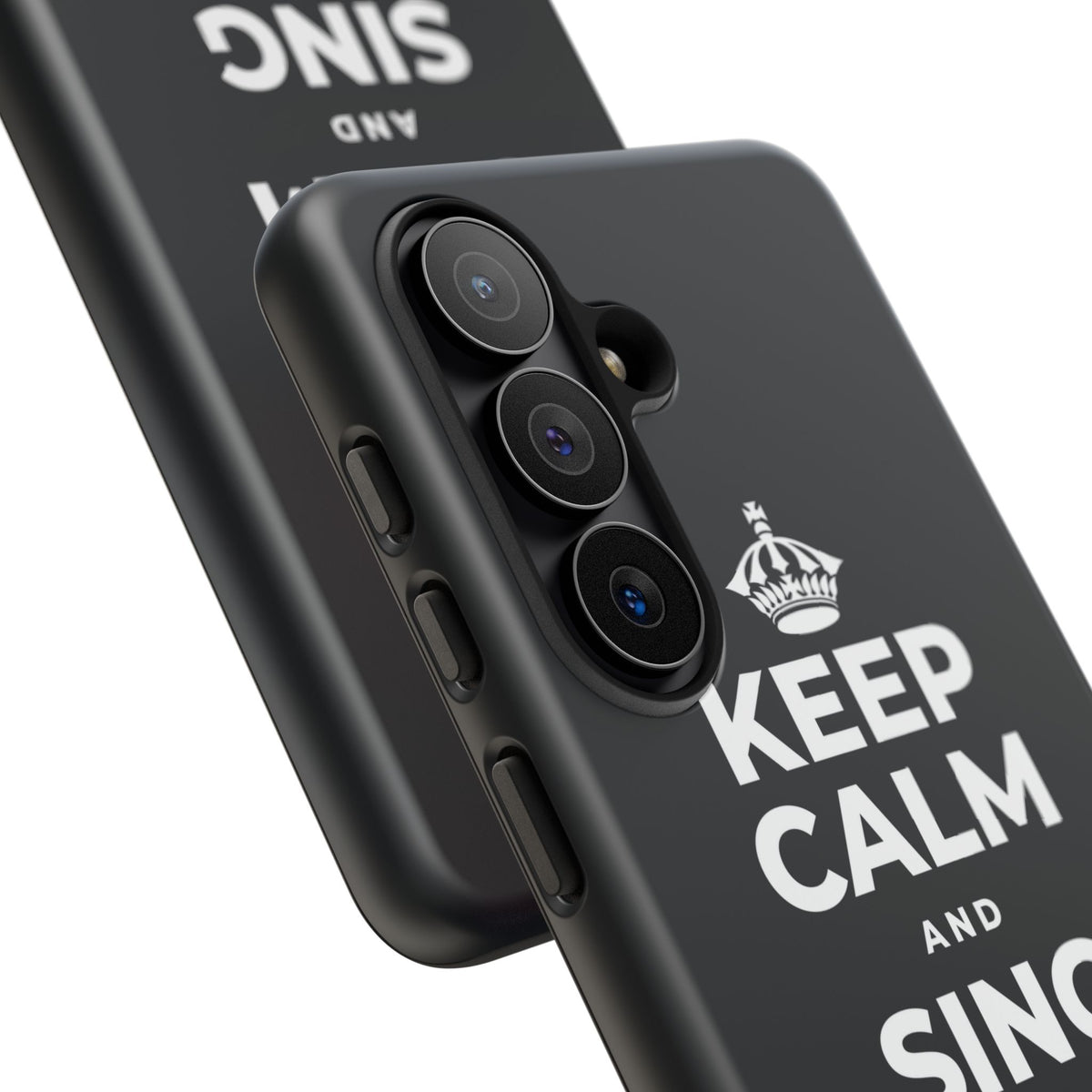 KEEP CALM AND SING WHILE YOU COOK Phone Case (Dark)
