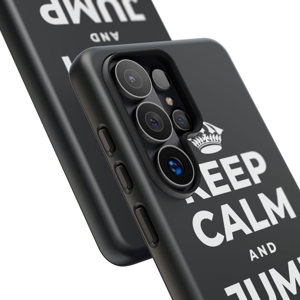 KEEP CALM AND JUMP IN A PUDDLE Phone Case (Dark)