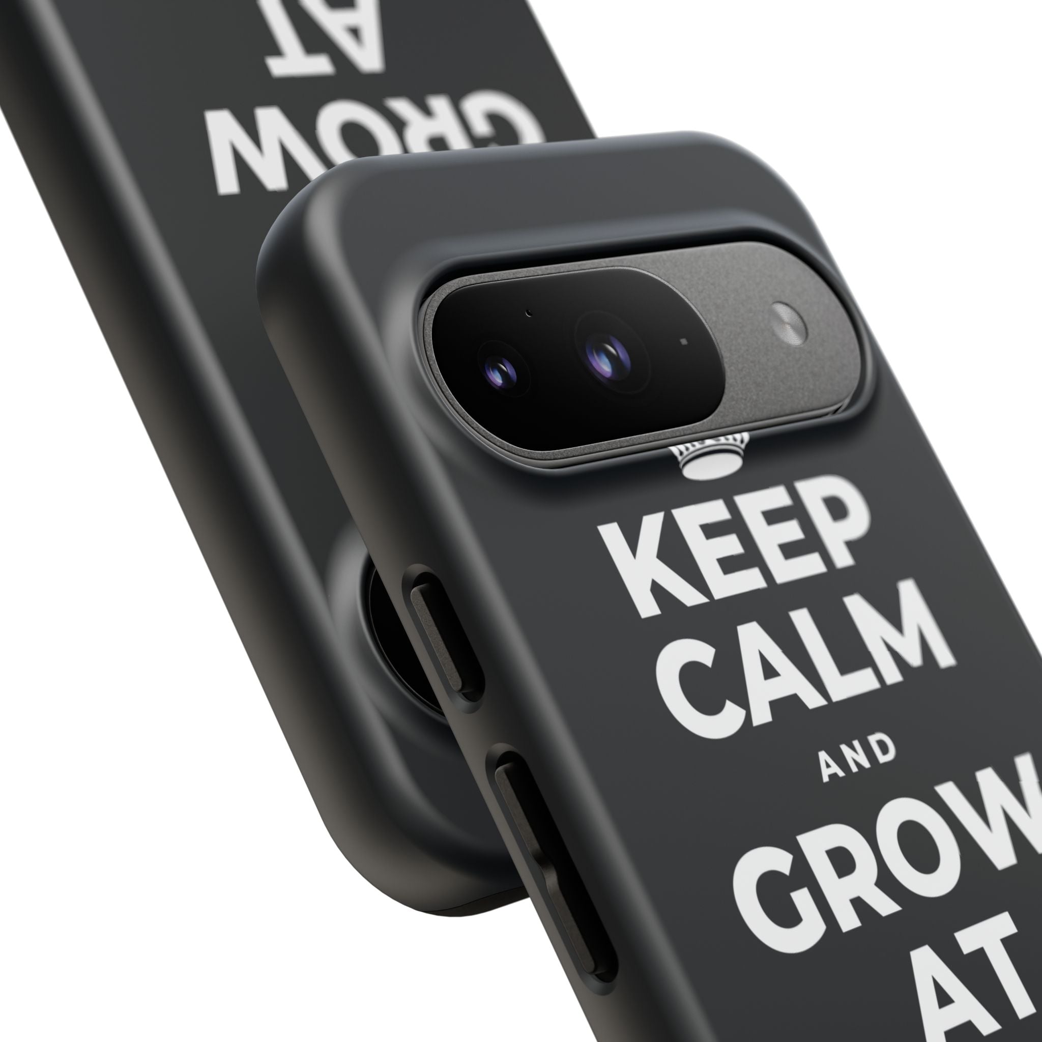 KEEP CALM AND GROW AT YOUR OWN PACE Phone Case (Dark)