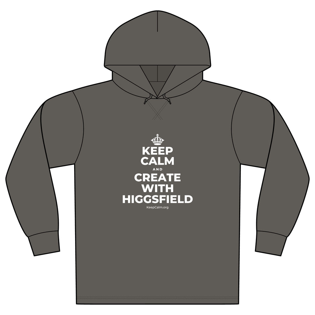 KEEP CALM AND CREATE WITH HIGGSFIELD Organic Hoodie Tee
