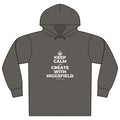 KEEP CALM AND CREATE WITH HIGGSFIELD Organic Hoodie Tee