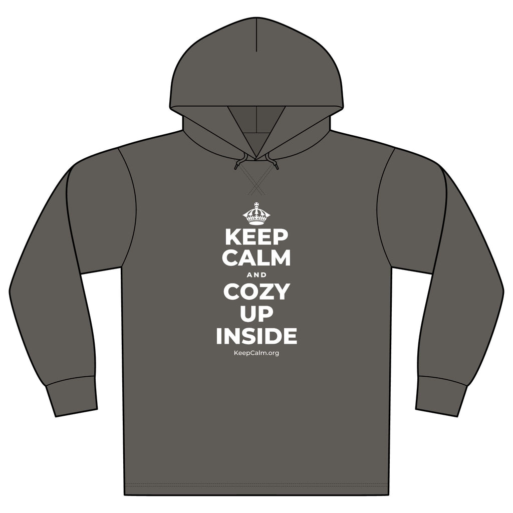 KEEP CALM AND COZY UP INSIDE Organic Hoodie Tee
