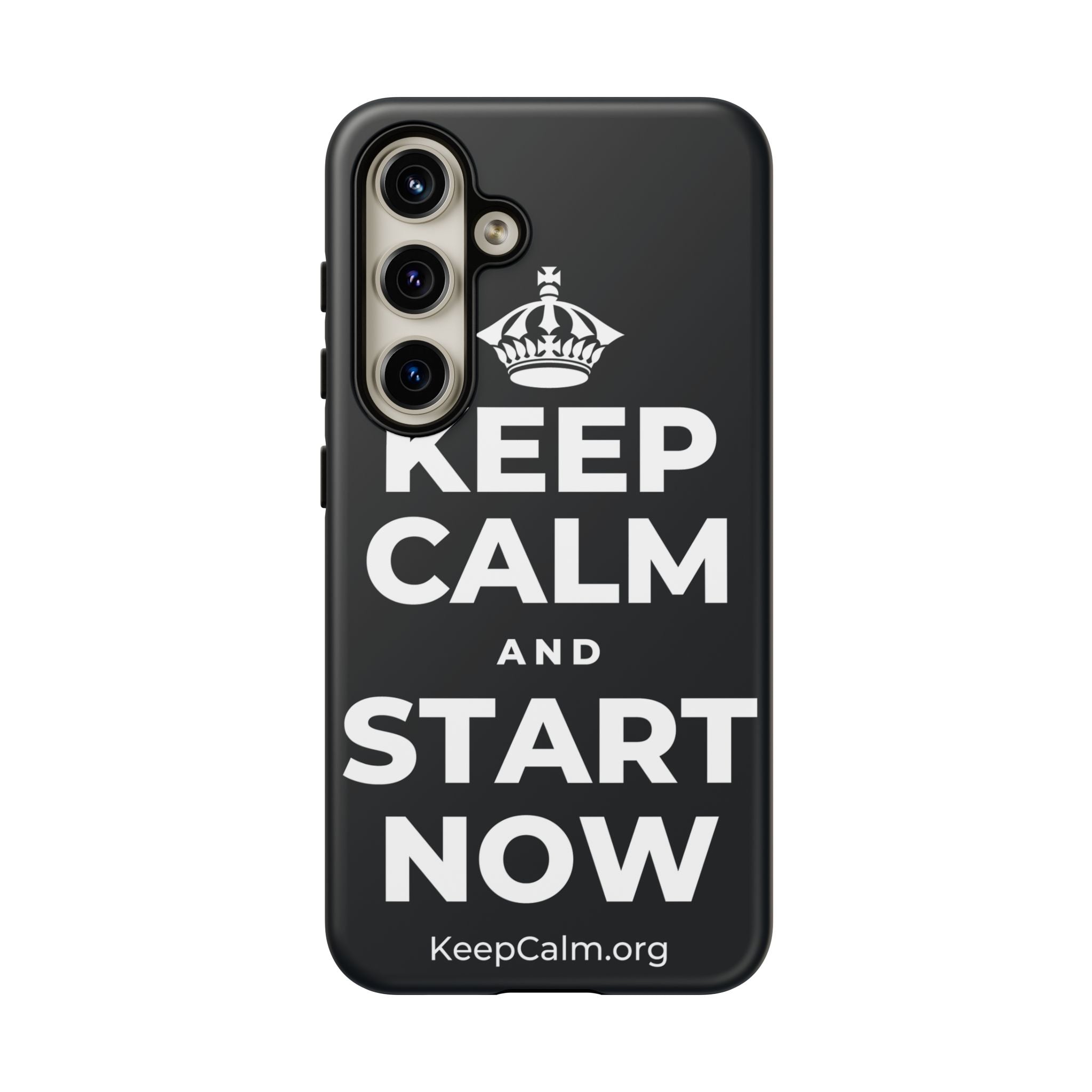 KEEP CALM AND START NOW Phone Case (Dark)