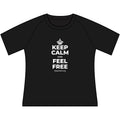 KEEP CALM AND FEEL FREE Women's Raglan Tee
