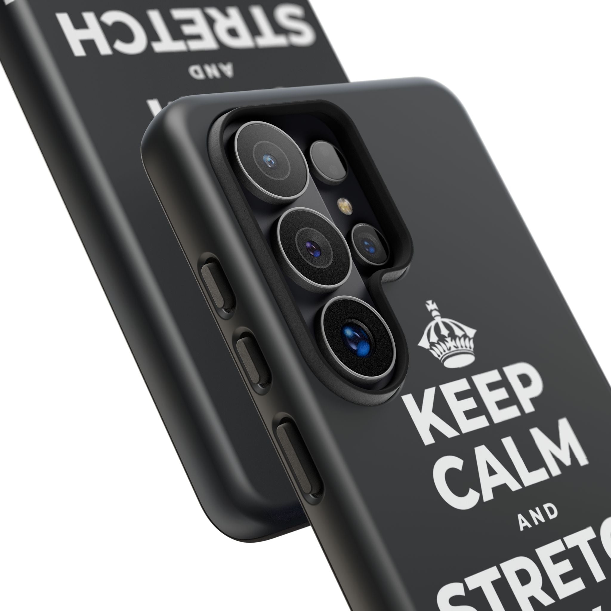 KEEP CALM AND STRETCH AND YAWN IT OUT Phone Case (Dark)