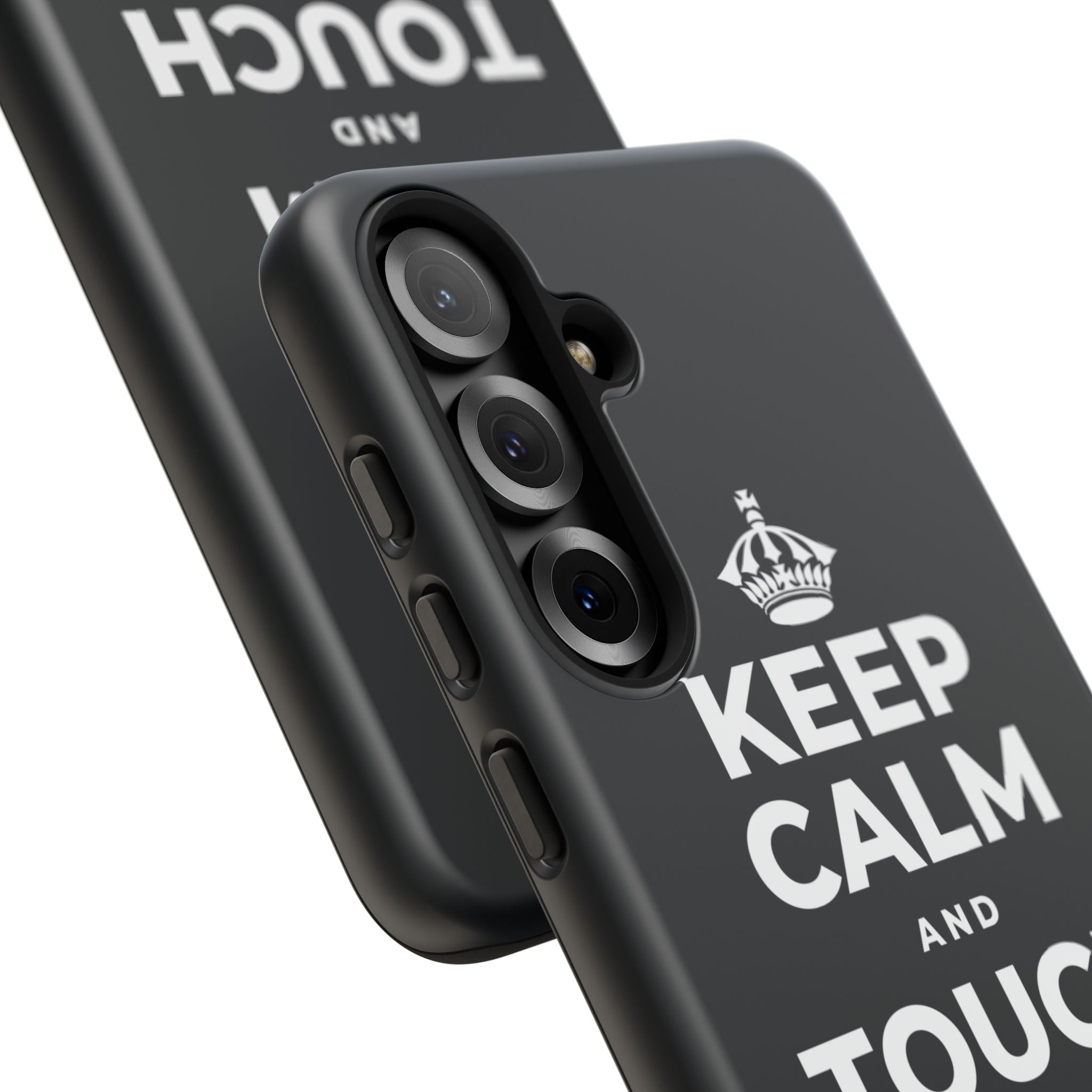 KEEP CALM AND TOUCH SOME GRASS Phone Case (Dark)