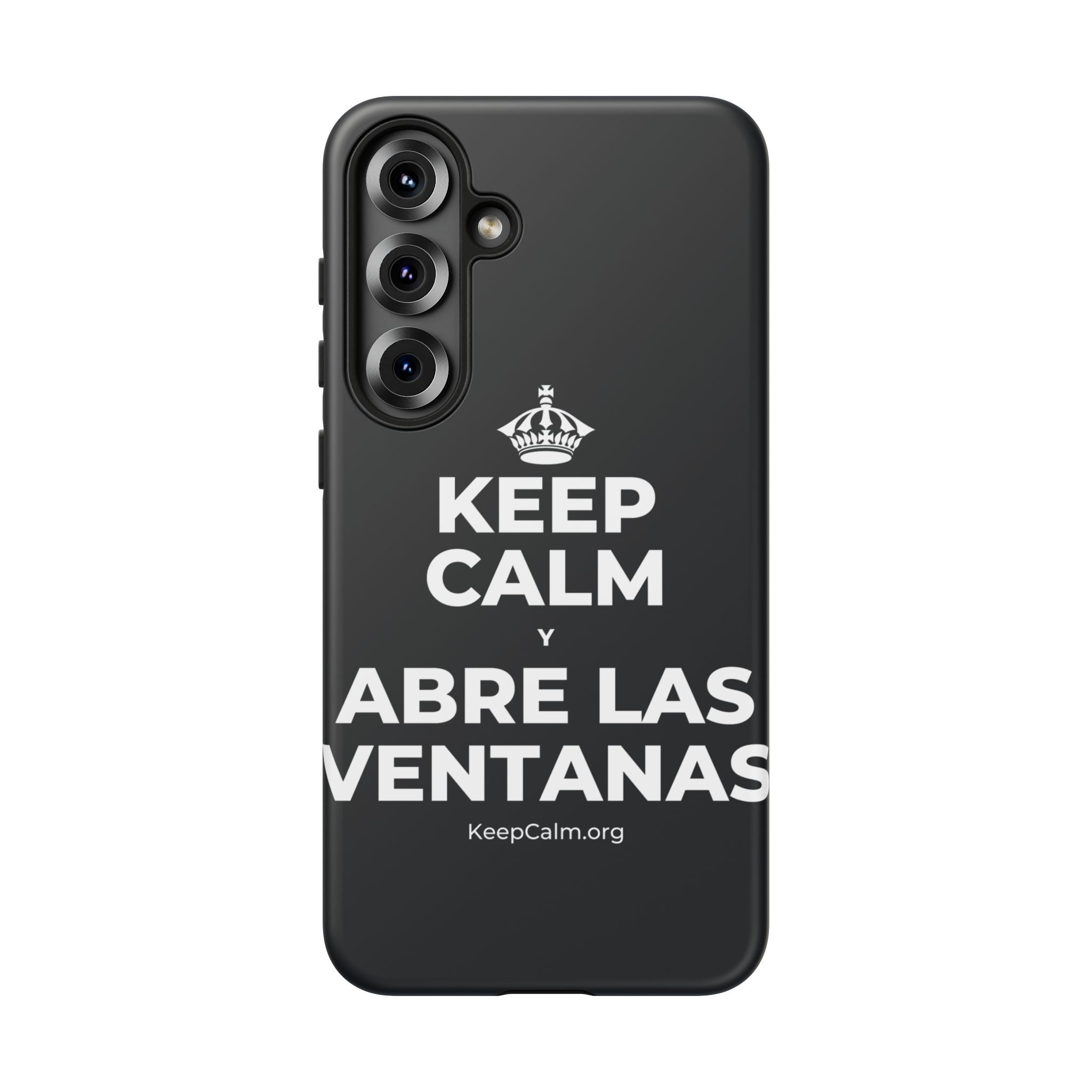 KEEP CALM Y ABRE LAS VENTANAS Phone Case (Dark)
