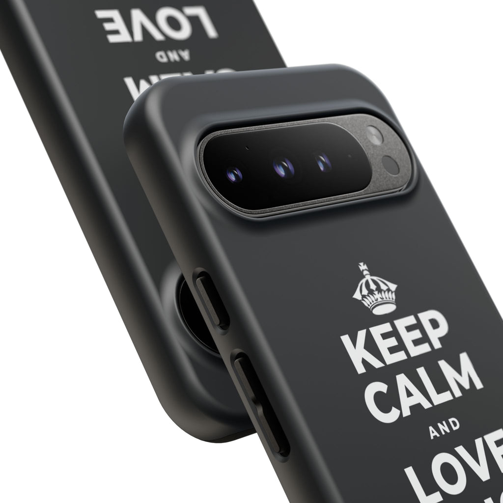 KEEP CALM AND LOVE WITHOUT POSSESSION Phone Case (Dark)