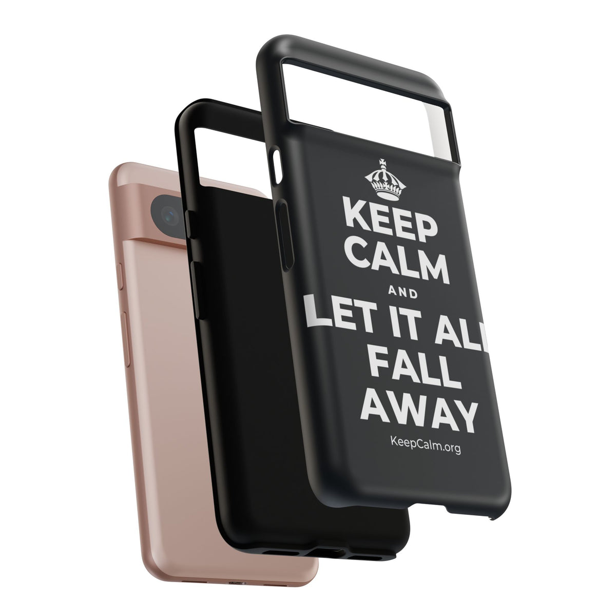 KEEP CALM AND LET IT ALL FALL AWAY Phone Case (Dark)