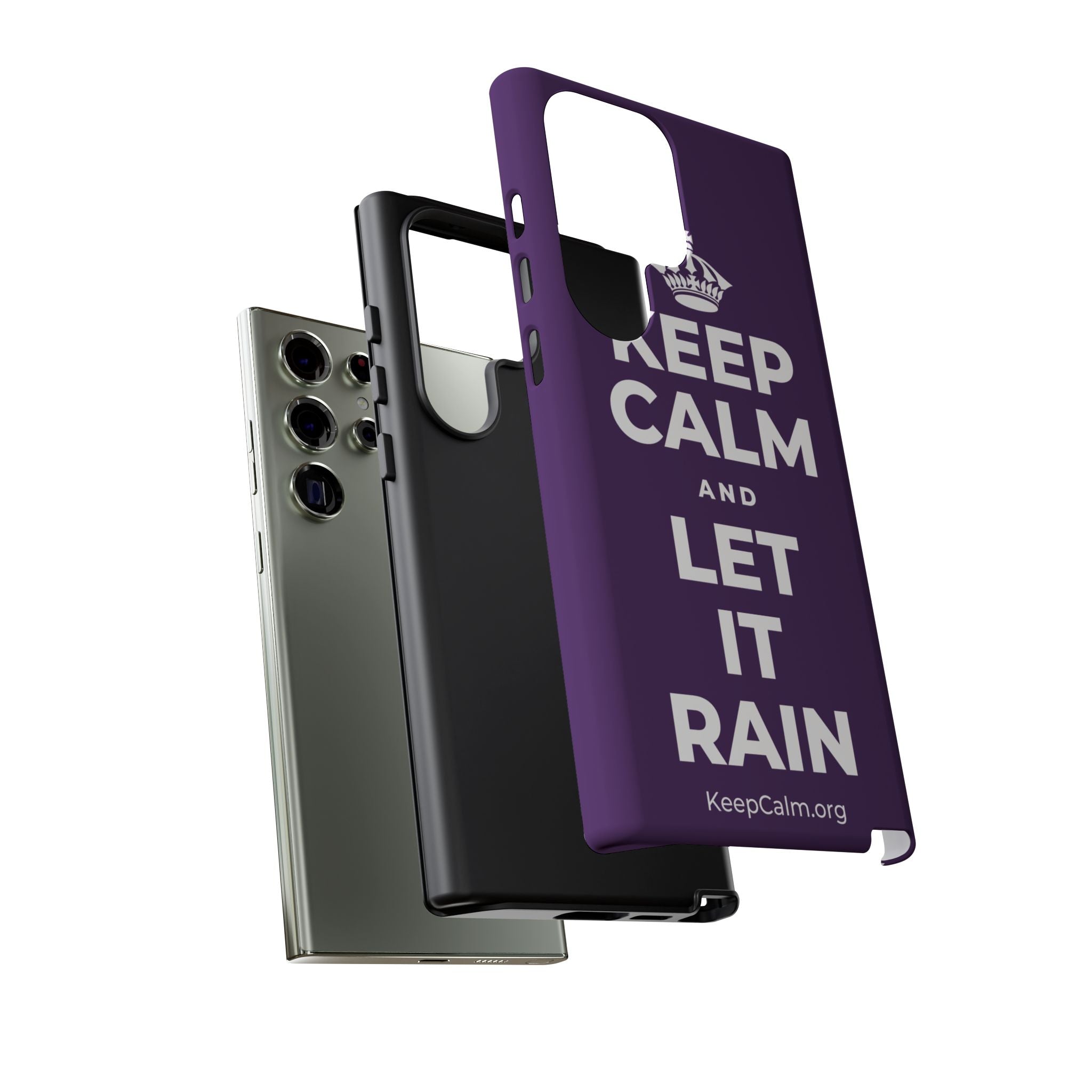 KEEP CALM AND LET IT RAIN Phone Case