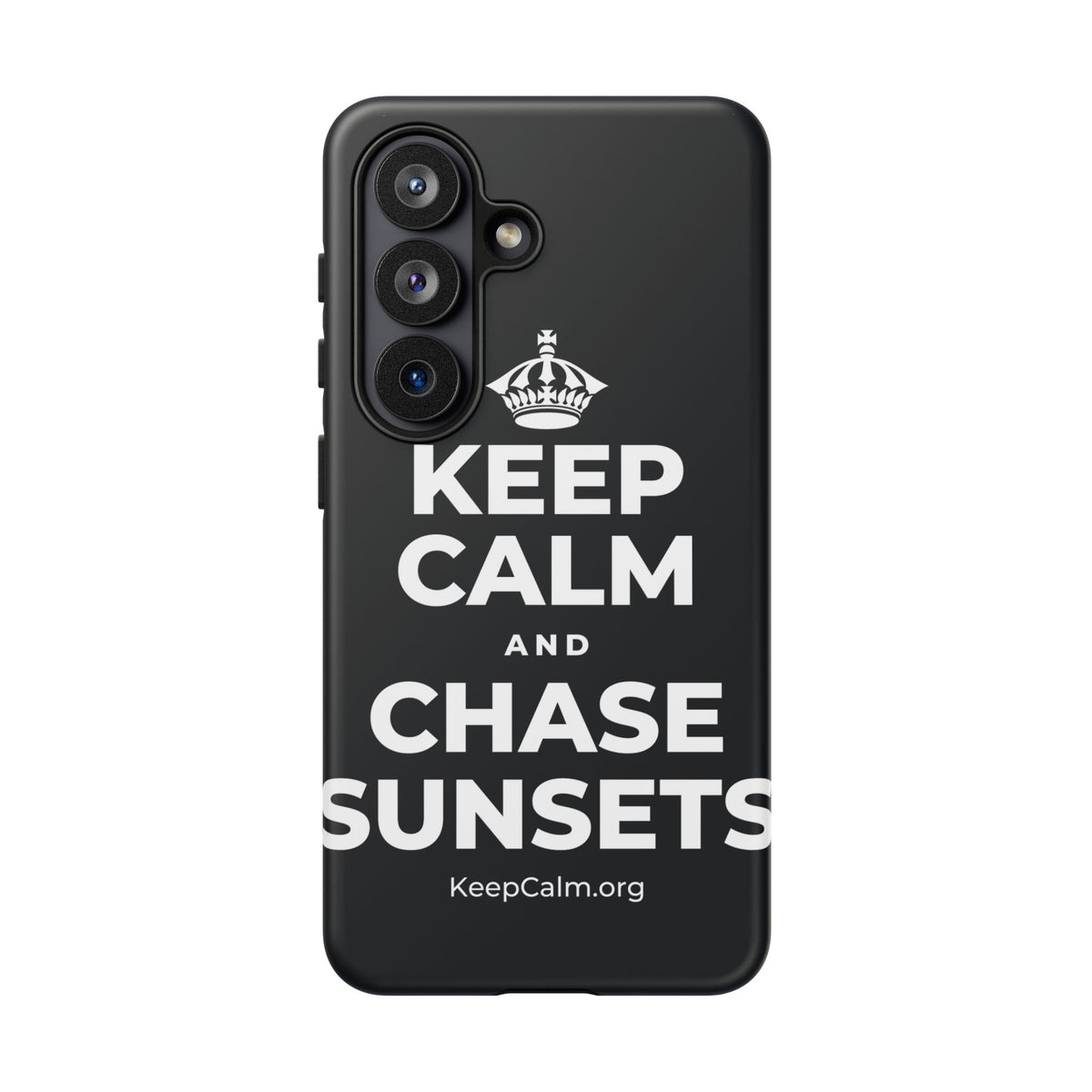 KEEP CALM AND CHASE SUNSETS Phone Case (Dark)