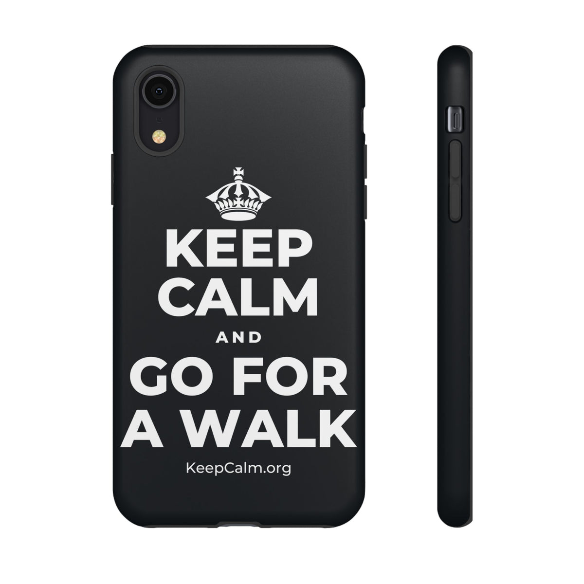 KEEP CALM AND GO FOR A WALK Phone Case (Dark)