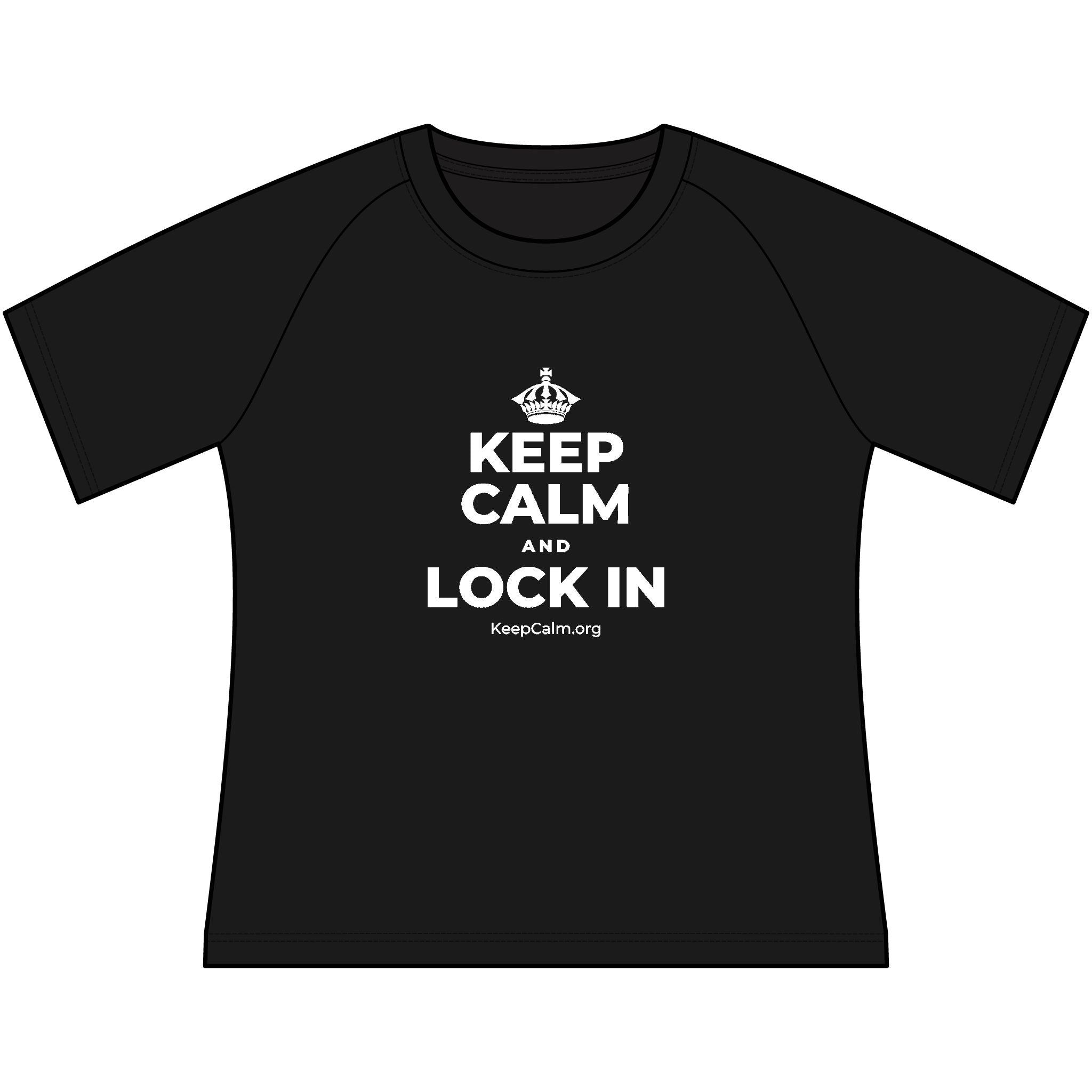 KEEP CALM AND LOCK IN Women's Raglan Tee