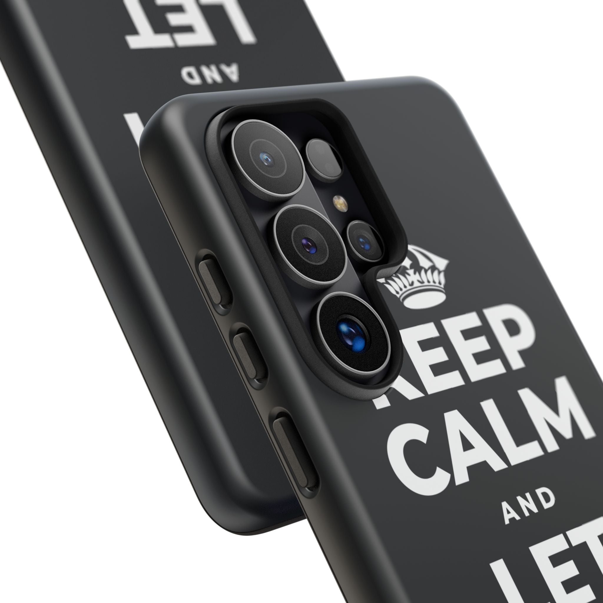 KEEP CALM AND LET PEOPLE HELP Phone Case (Dark)