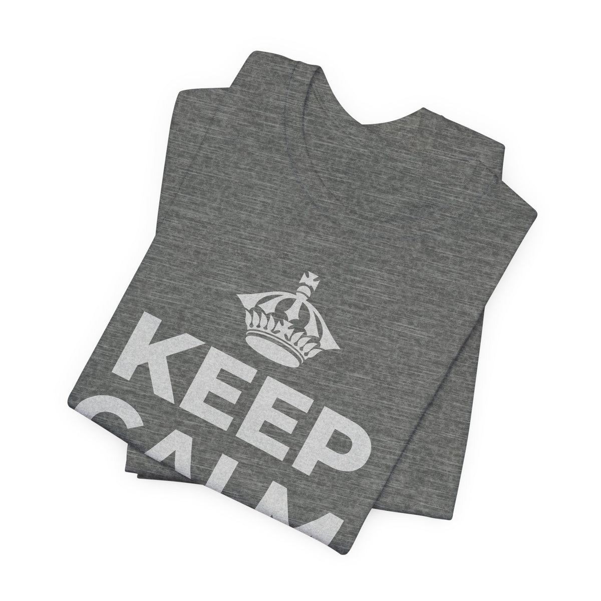 KEEP CALM AND 相信好事正在路上 T-Shirt (Baby Blue–Silver)