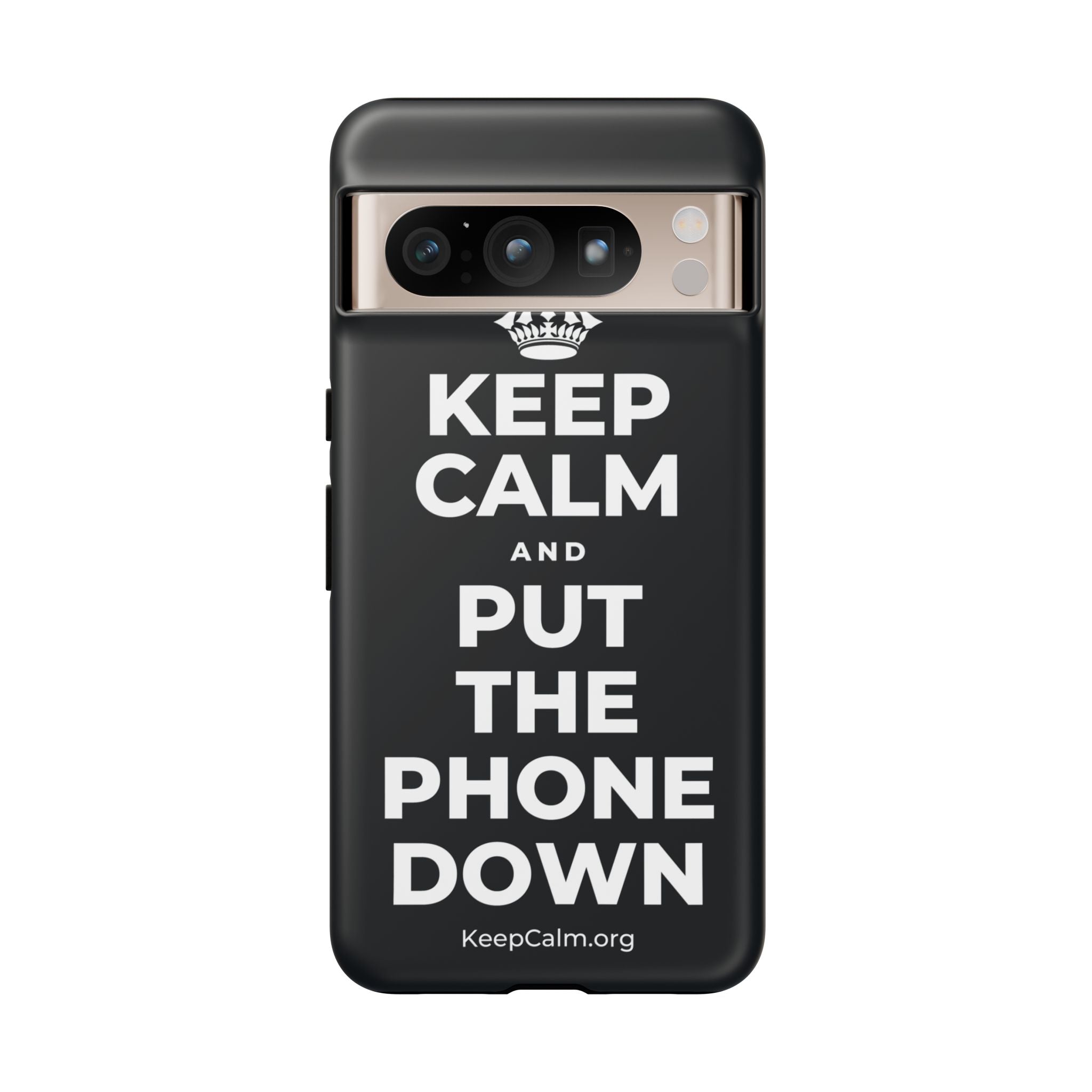 KEEP CALM AND PUT THE PHONE DOWN Phone Case (Dark)