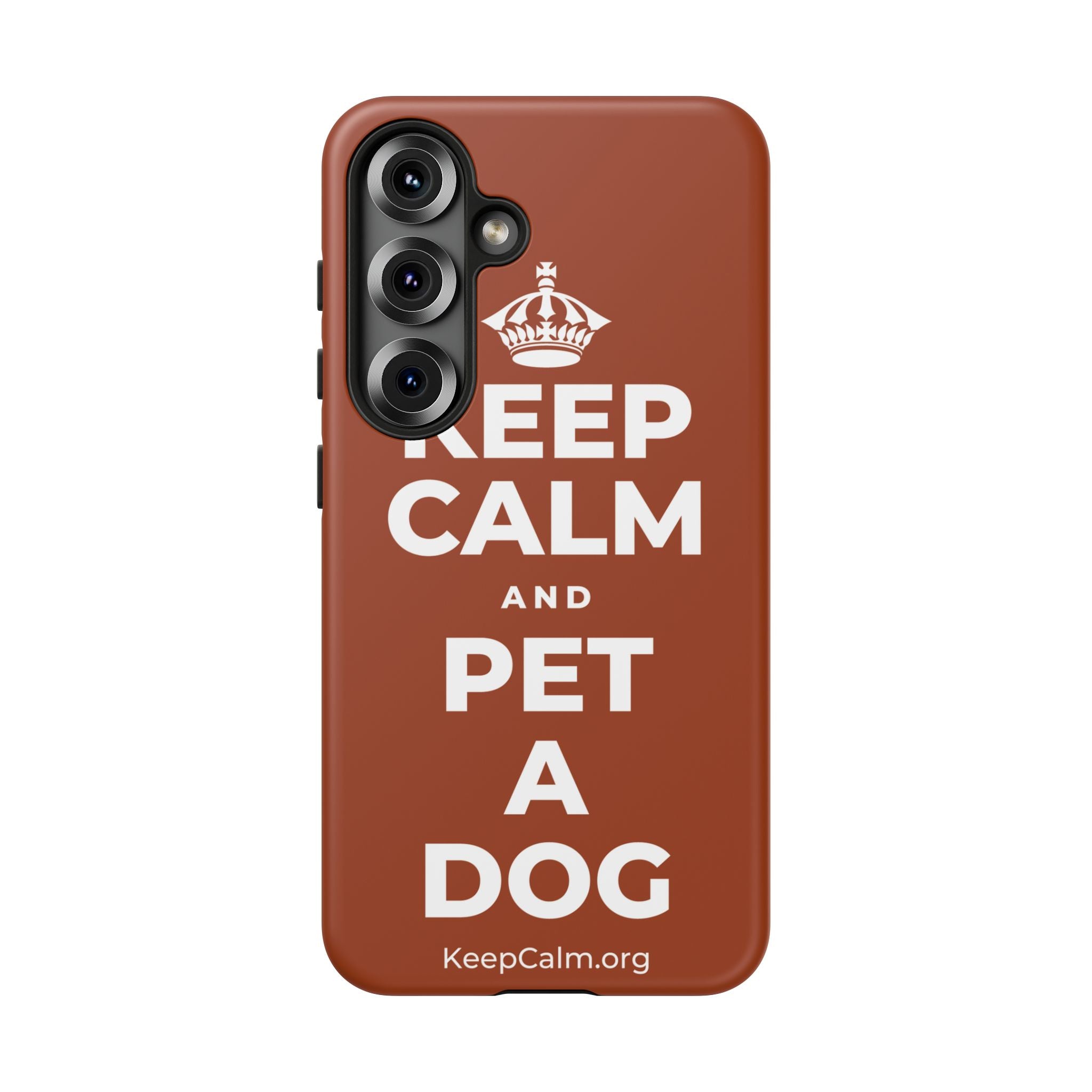 KEEP CALM AND PET A DOG Phone Case