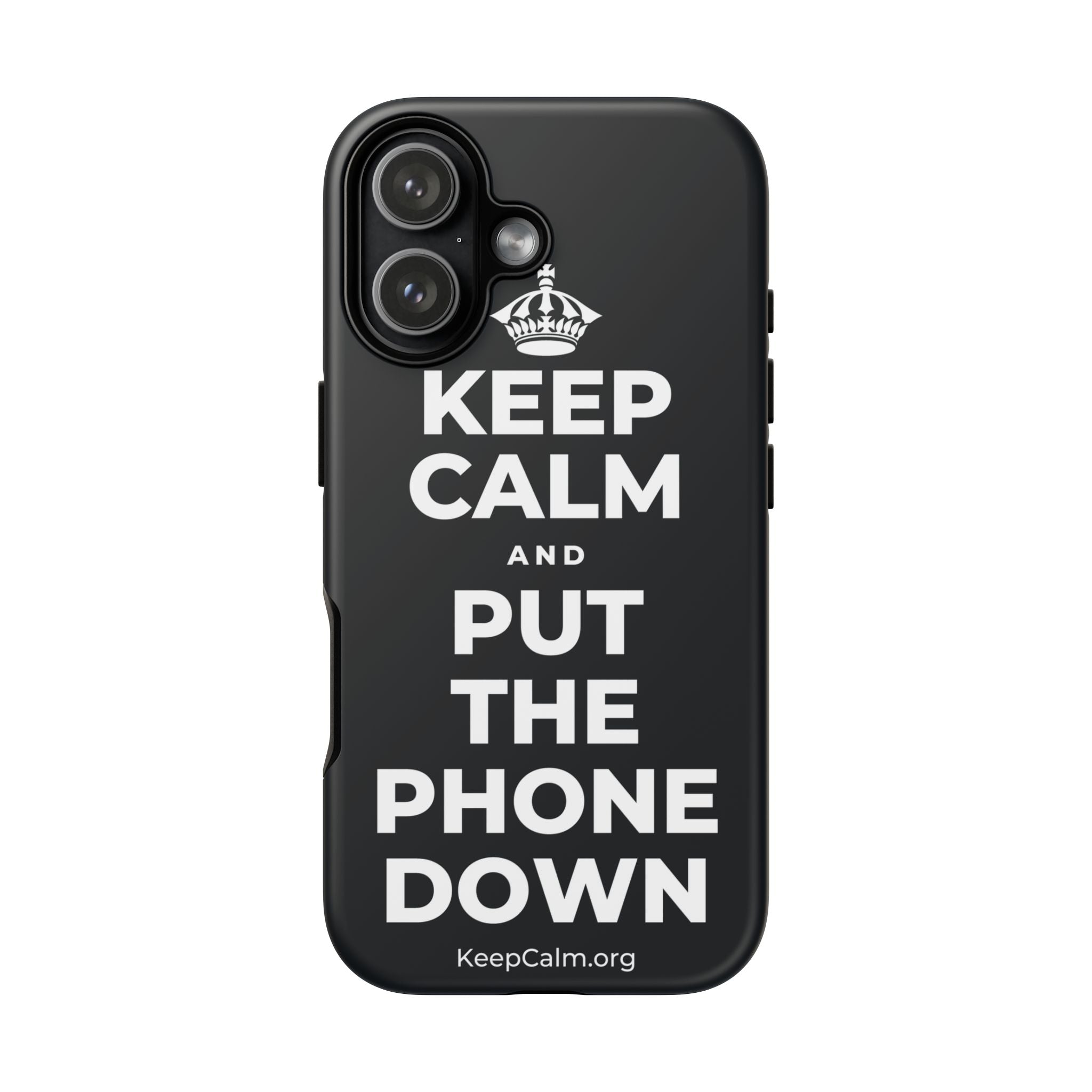 KEEP CALM AND PUT THE PHONE DOWN Phone Case (Dark)