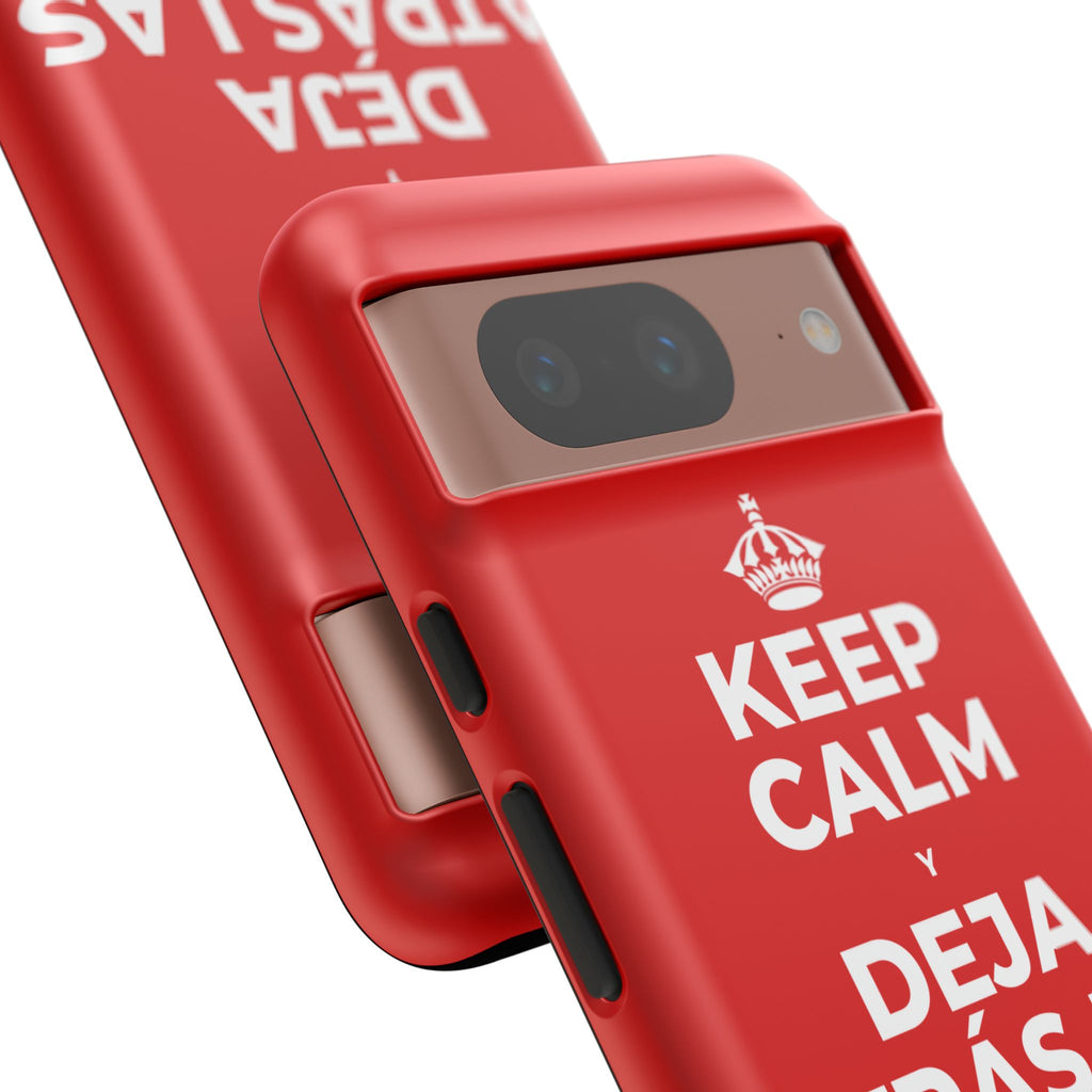 KEEP CALM Y DEJA ATRÁS LAS VIEJAS CARGAS Phone Case